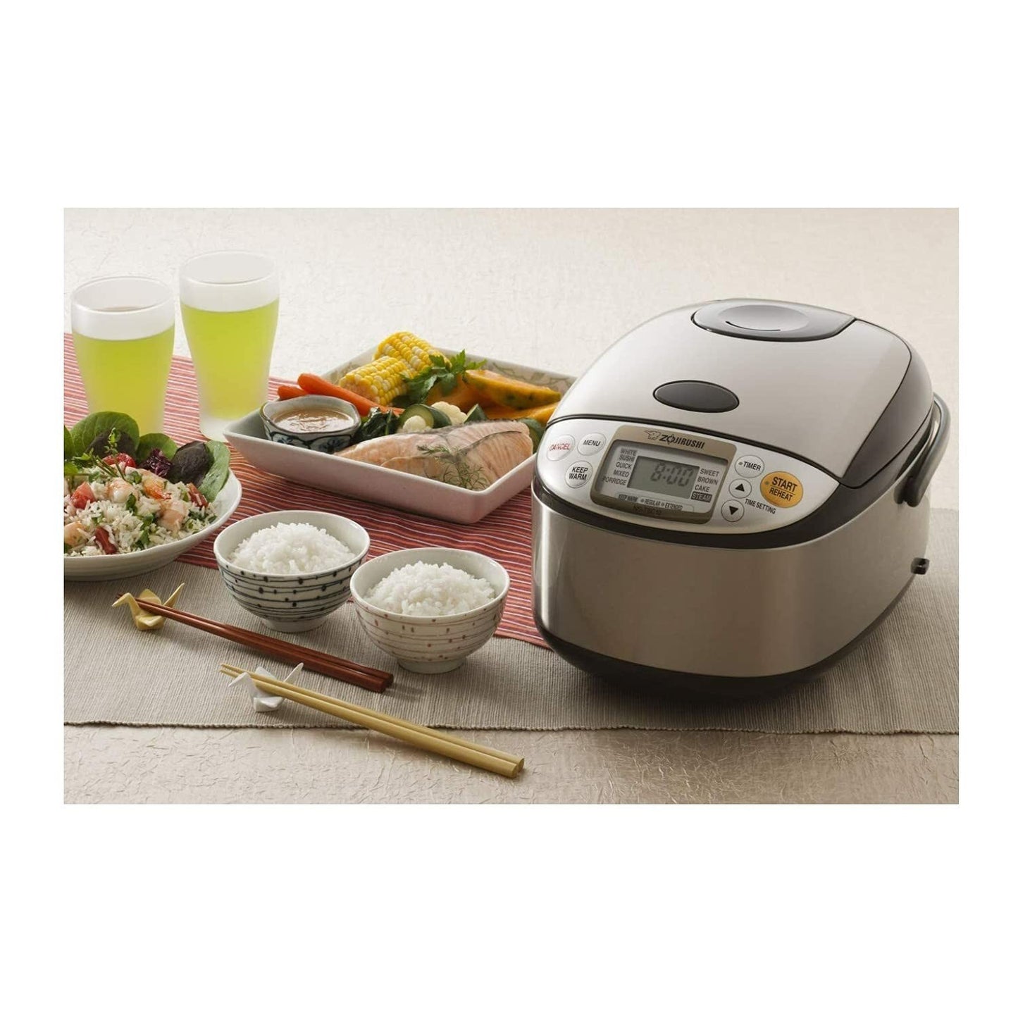 5.5 Cup Micom Rice Cooker & Warmer, LCD Controls, Delay Timer, 1.0L Capacity2