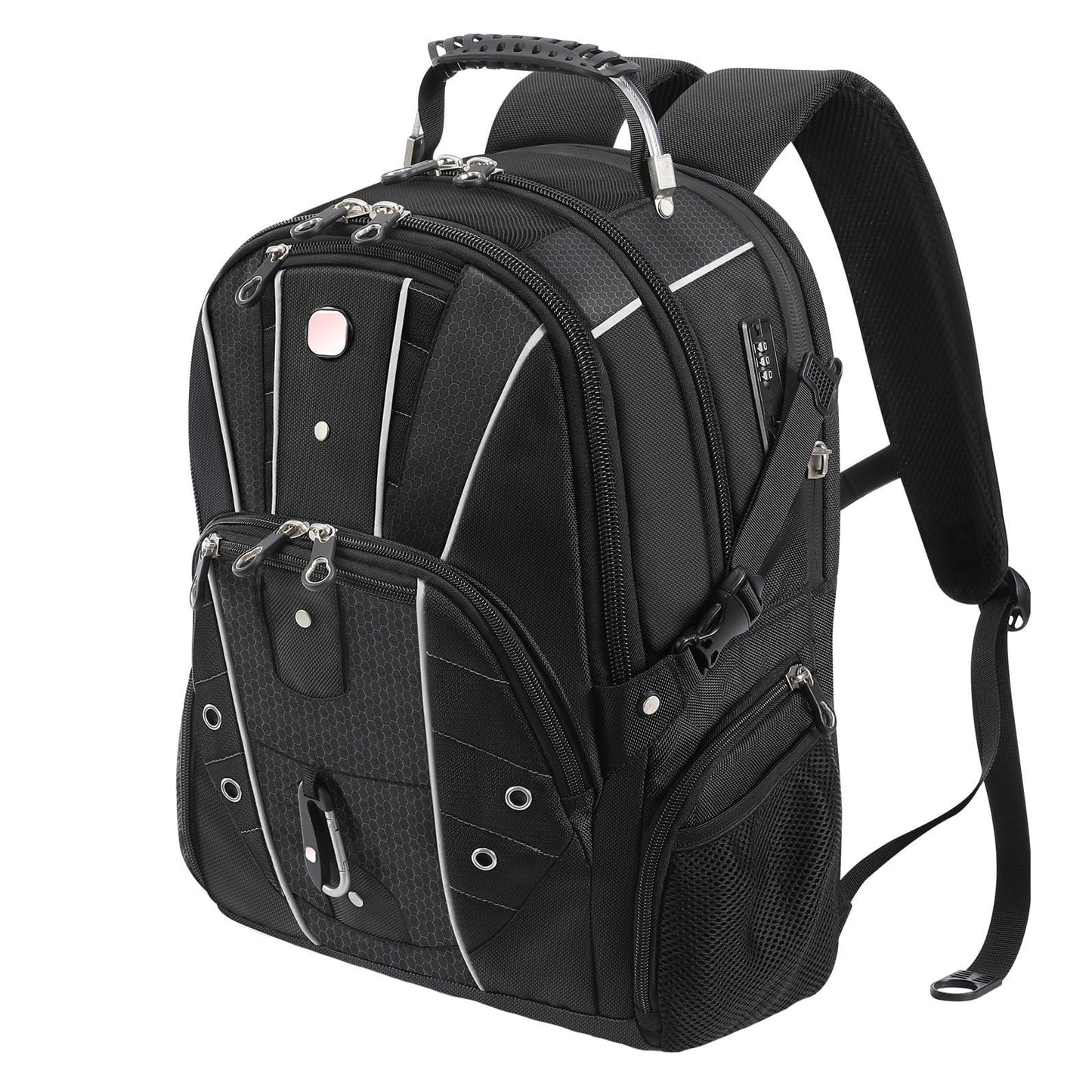 17" Laptop Backpack, USB C Charging, Anti Theft, Large Capacity, Multi Compartme1