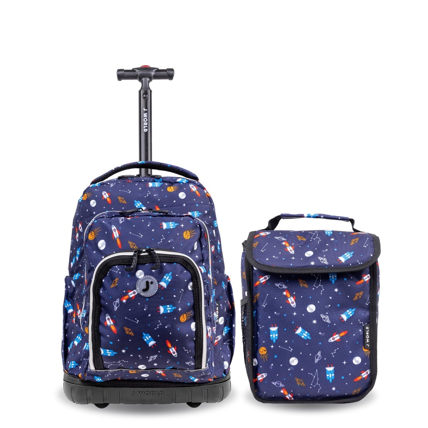 Kids Rolling Backpack & Lunch Bag Set   Elementary School Carry On Suitcase with1