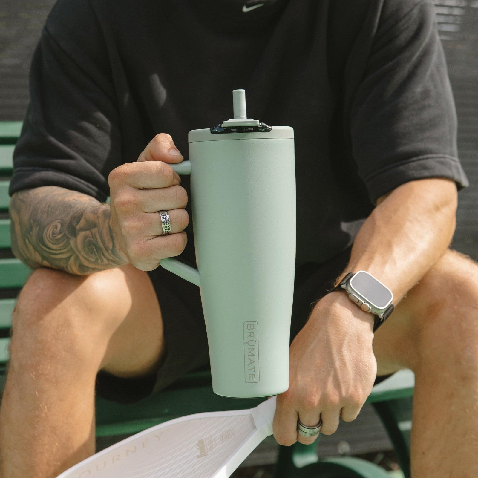 40oz Insulated Tumbler with Leakproof Straw Lid | Stainless Steel Water Bottle |5
