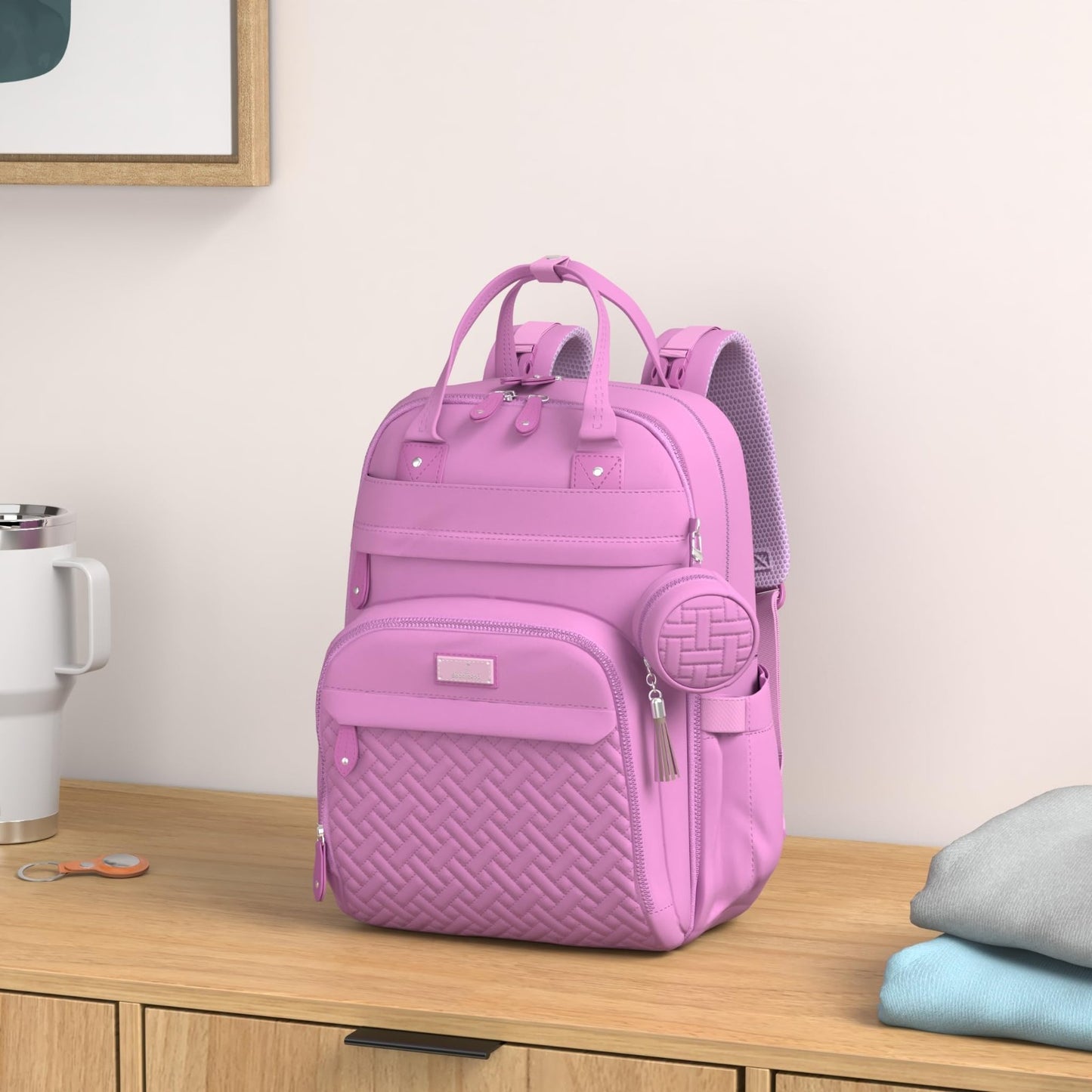 Multi Function Water Resistant Diaper Bag Backpack   Baby Travel Tote, Changing2