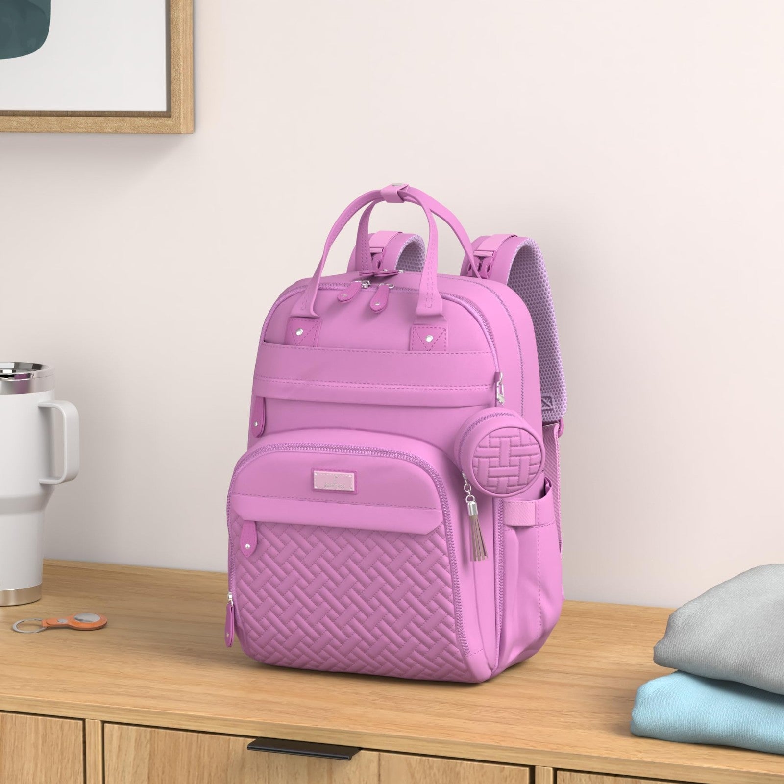 Multi Function Water Resistant Diaper Bag Backpack   Baby Travel Tote, Changing2