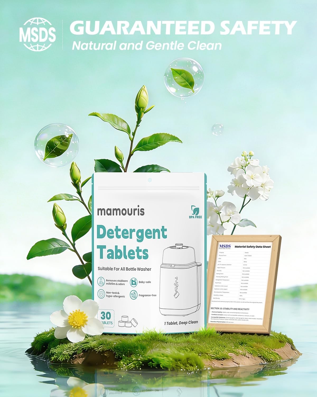 360 Count Bottle Washer Tablets - 5x Natural Enzyme Formula, Removes Milk Residu4