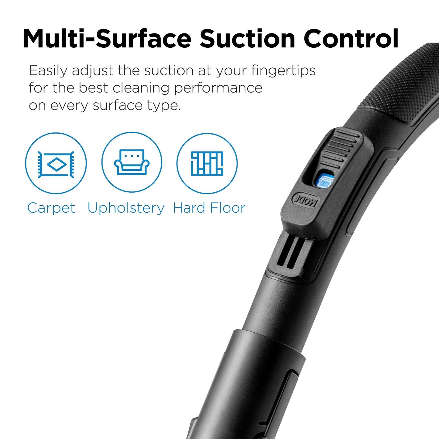 Lightweight Bagless Canister Vacuum Cleaner for Carpets & Hard Floors, Blue4