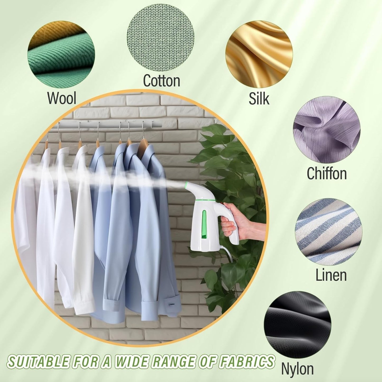 Portable Handheld Garment Steamer, 700W Fast Heat, 240ml Capacity, Travel Iron4