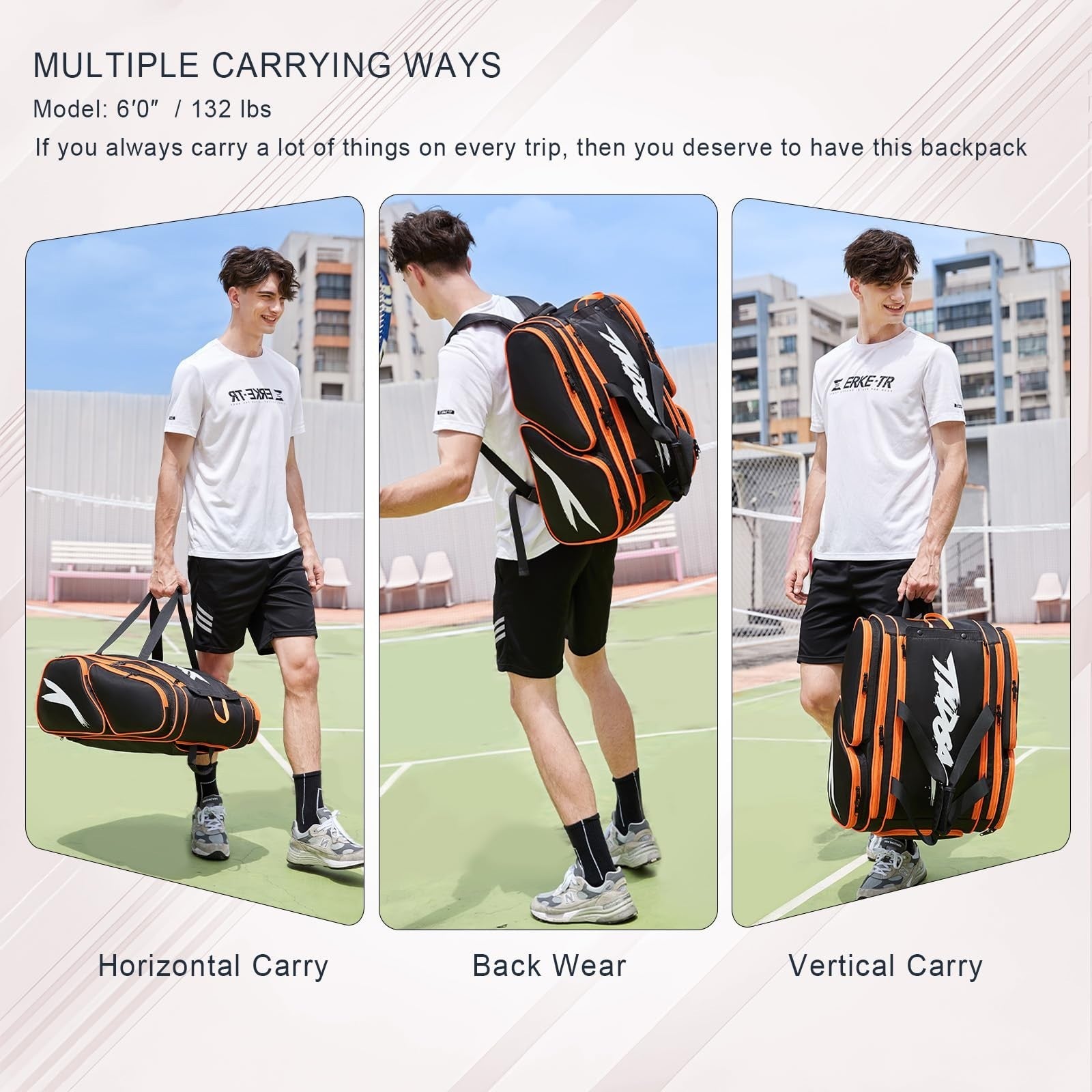Optimized eBay Title:  "Large Pickleball Paddle Bag for 4 Paddles, Extra Pocket3