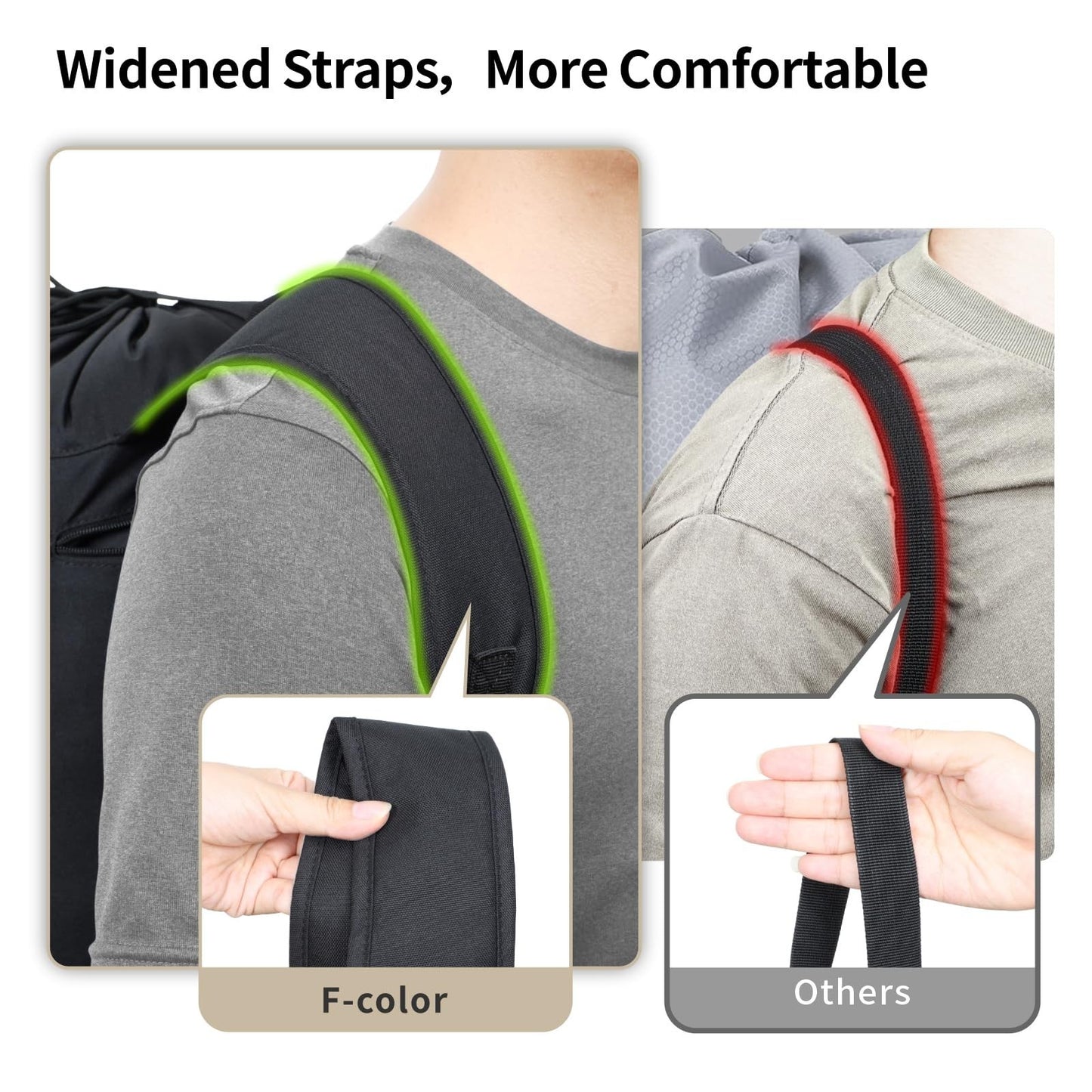 115L Laundry Backpack Bag - Heavy-Duty, Wide Straps, Mesh Pocket, Drawstring - D5