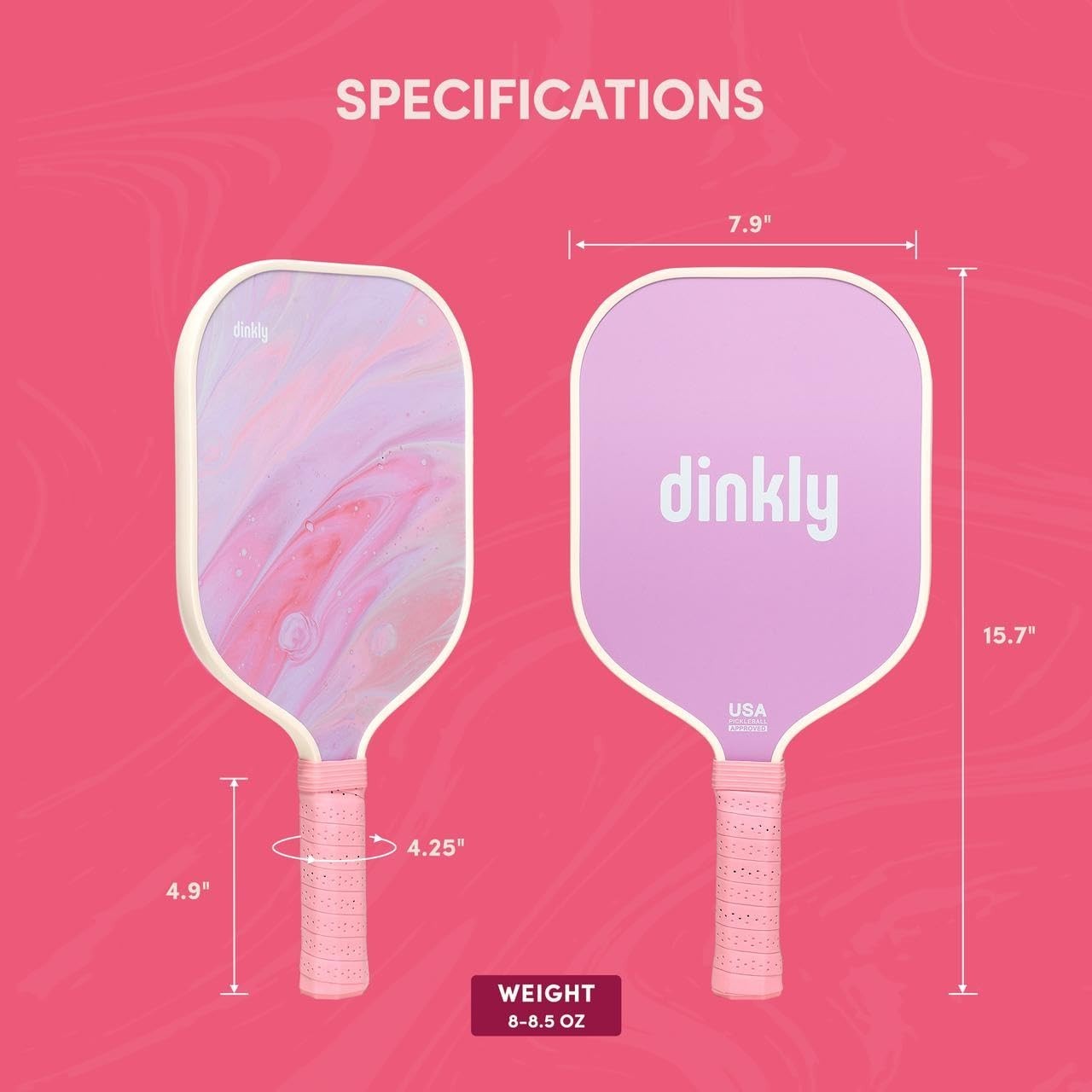 Pickleball Paddle Set of 2/4, USAPA Approved Graphite/Fiberglass Rackets, Balls6