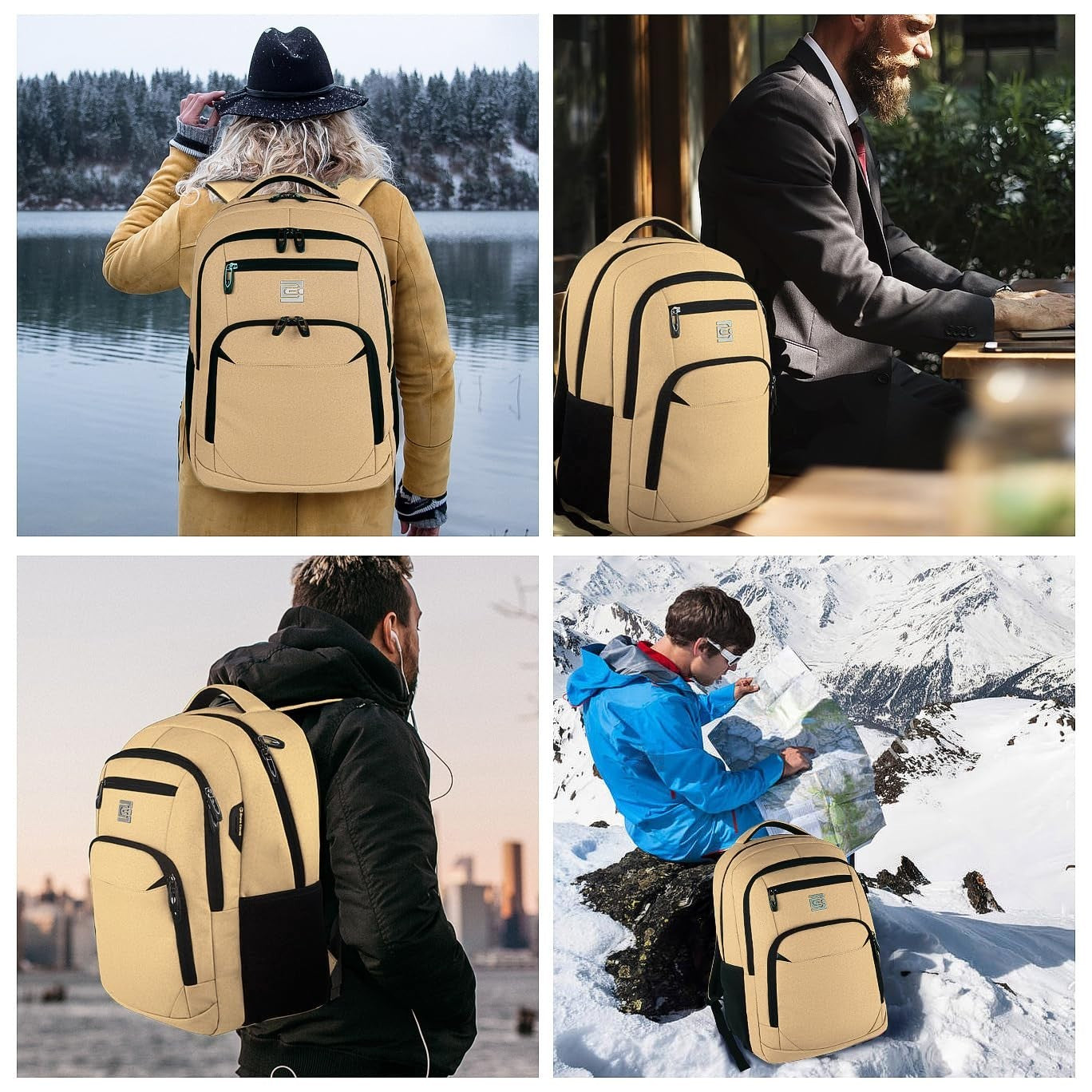 Slim Anti Theft Laptop Backpack for Business Travel & College   Stylish & Durabl6