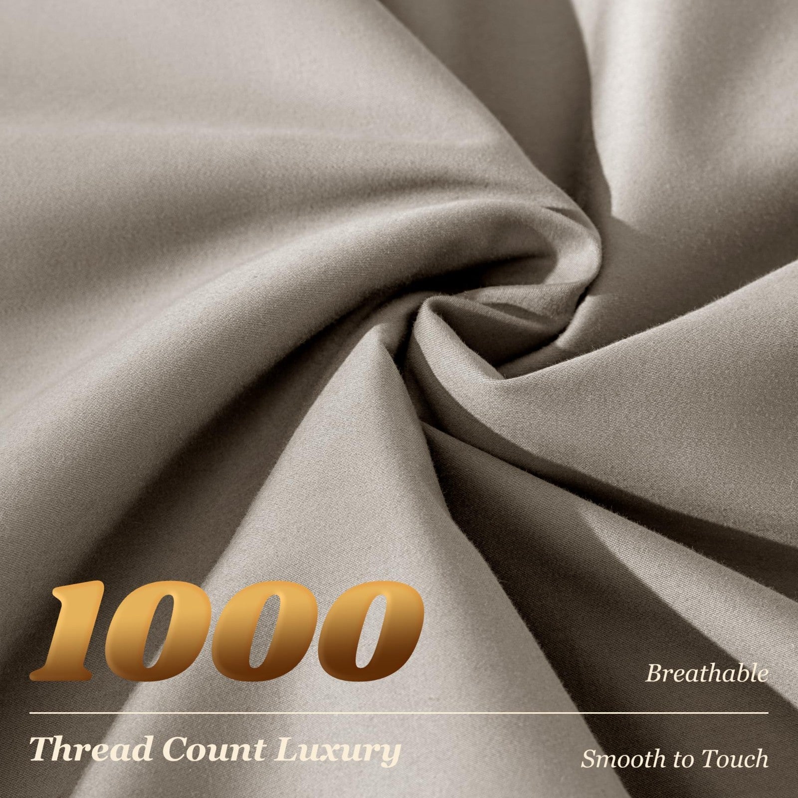 1000 Thread Count Egyptian Cotton King Size Sheet Set, 4 Piece Deep Pocket, Soft3