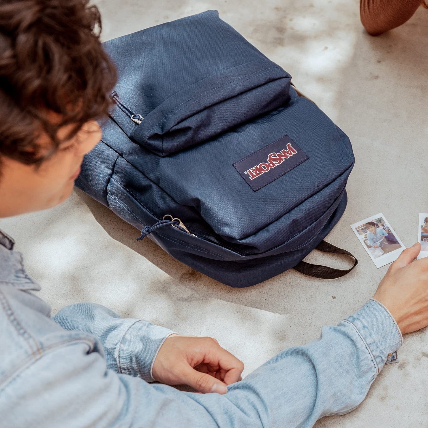 Durable Lightweight Backpack   1 Main Compartment, Front Utility Pocket   Blue D4