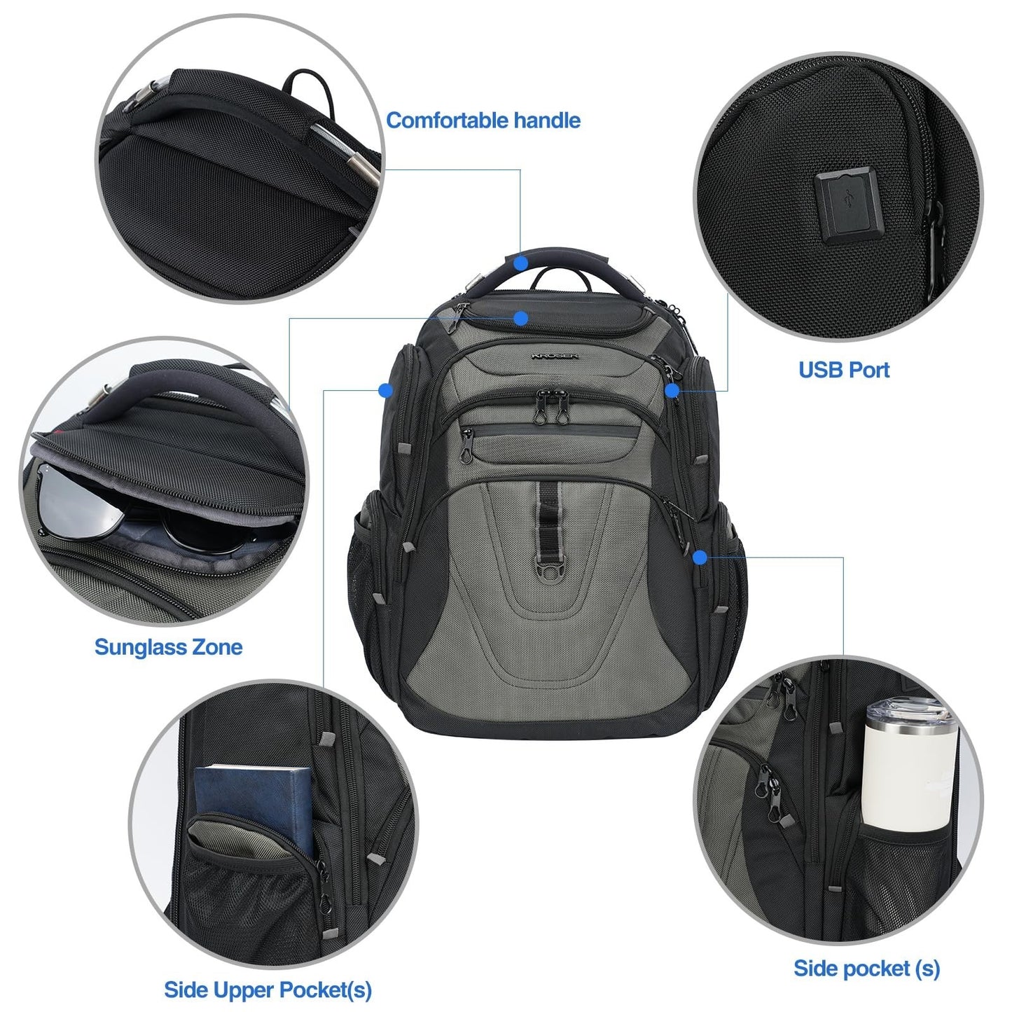 XXXL Travel Laptop Backpack 18.4 Inch, Waterproof Computer Bag for Men & Women4