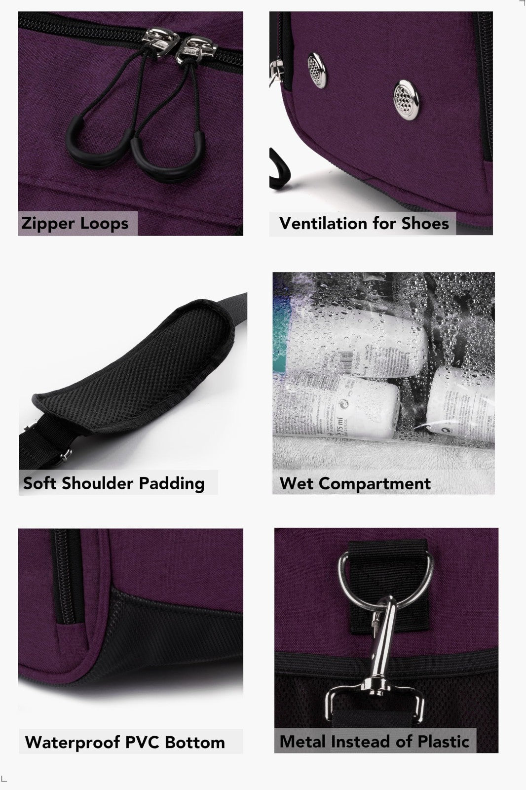 Gym Duffle Bag with Shoe & Wet Compartment - Travel, Sports, Fitness & Workout2
