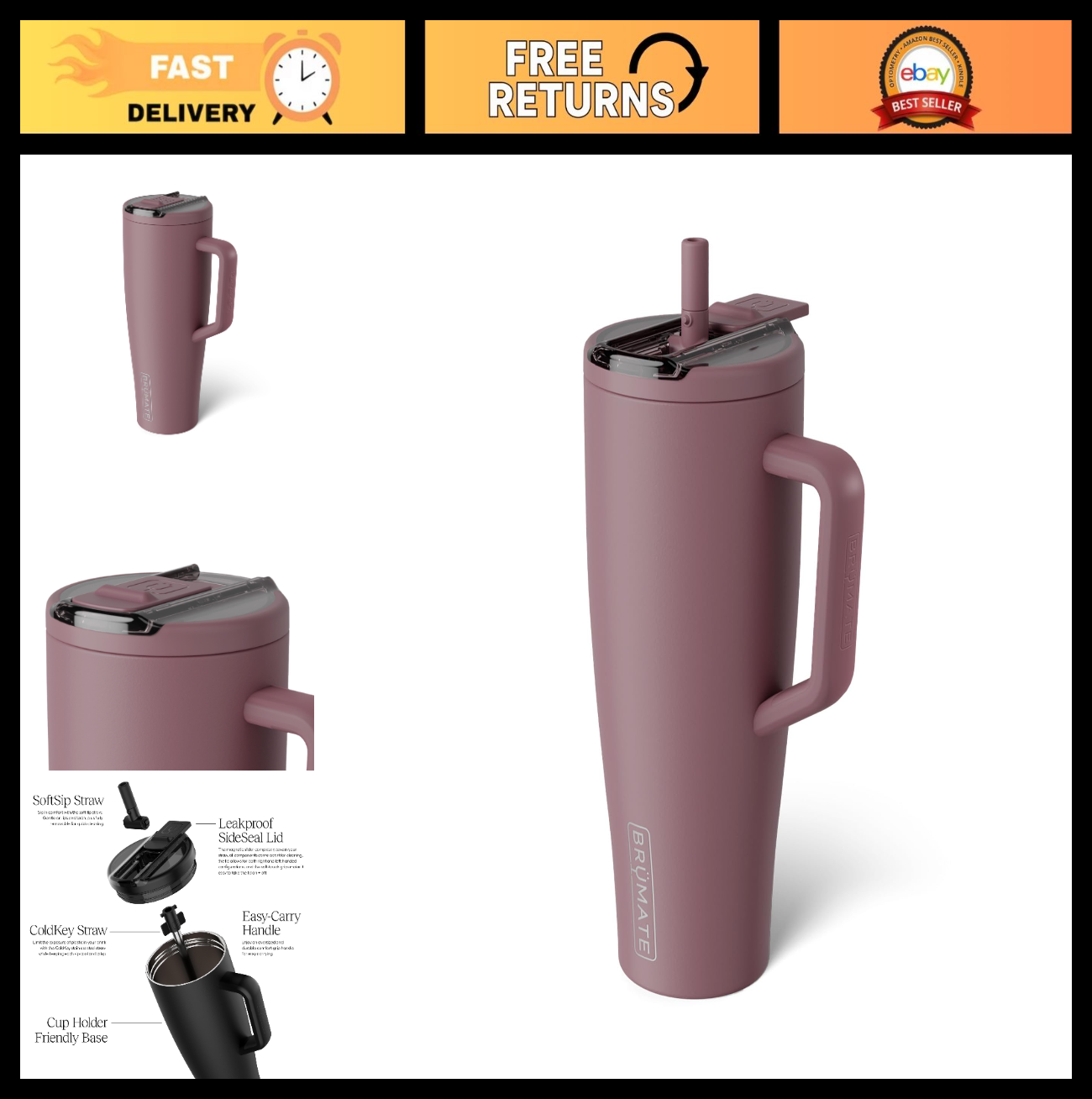 40oz Insulated Tumbler with Leakproof Straw Lid | Stainless Steel Water Bottle |0