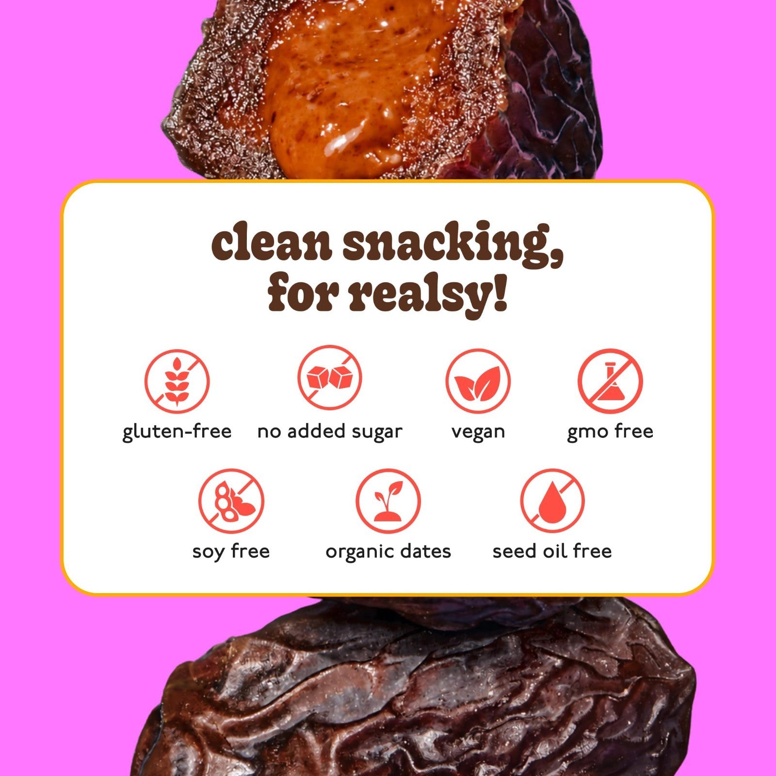 Organic Peanut Butter & Jelly Stuffed Medjool Dates - No Sugar Added, Vegan Snac6