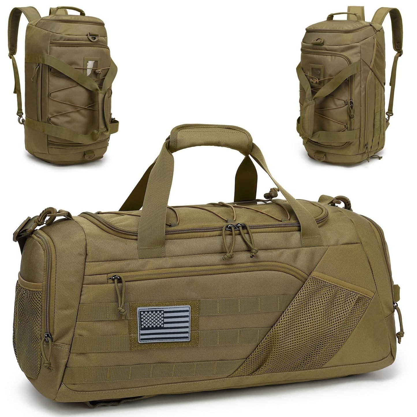 Multi Functional 3 in 1 Tactical Duffle Bag & Backpack 45L with Shoe Compartment1
