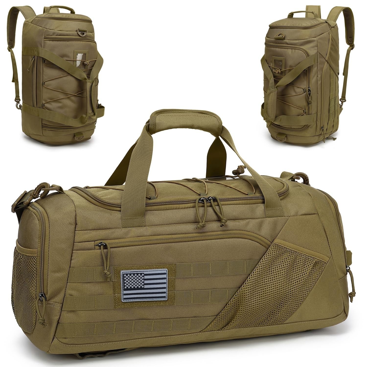 Multi Functional 3 in 1 Tactical Duffle Bag & Backpack 45L with Shoe Compartment1