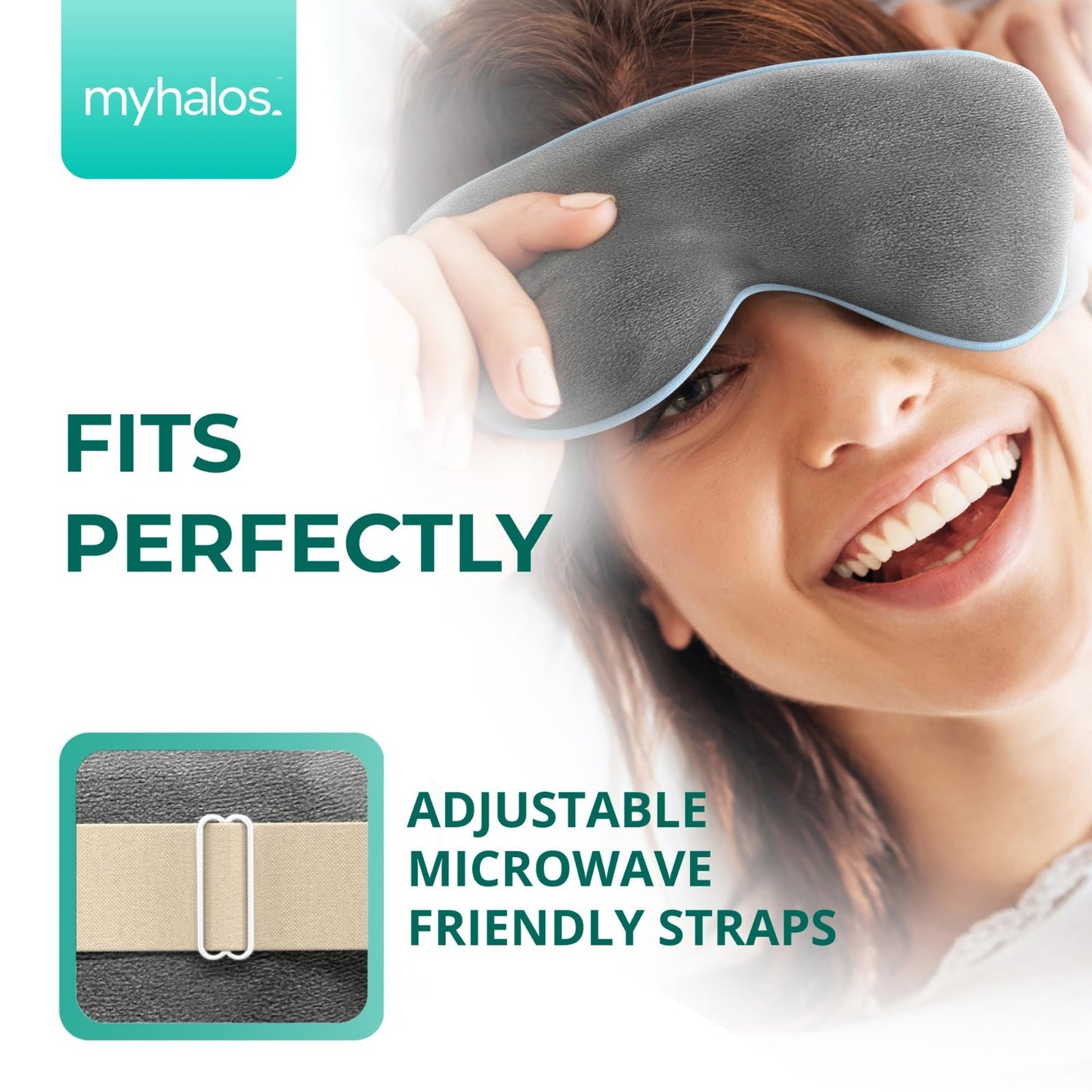 Heated Eye Mask for Dry Eyes & Blepharitis Relief | Reusable Microwavable Warm C3