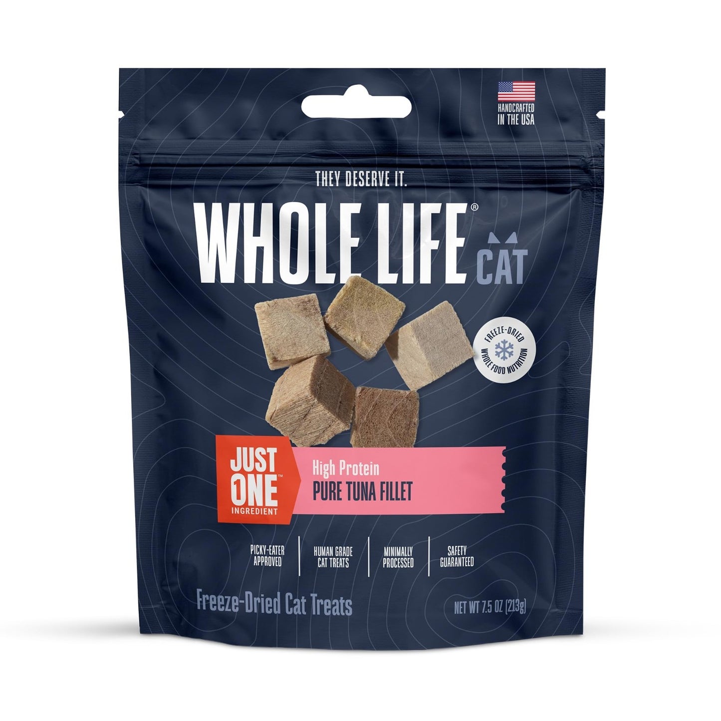 Freeze-Dried Tuna Cat Treats - High Protein, Healthy Snacks, USA Made, 7.5 oz1