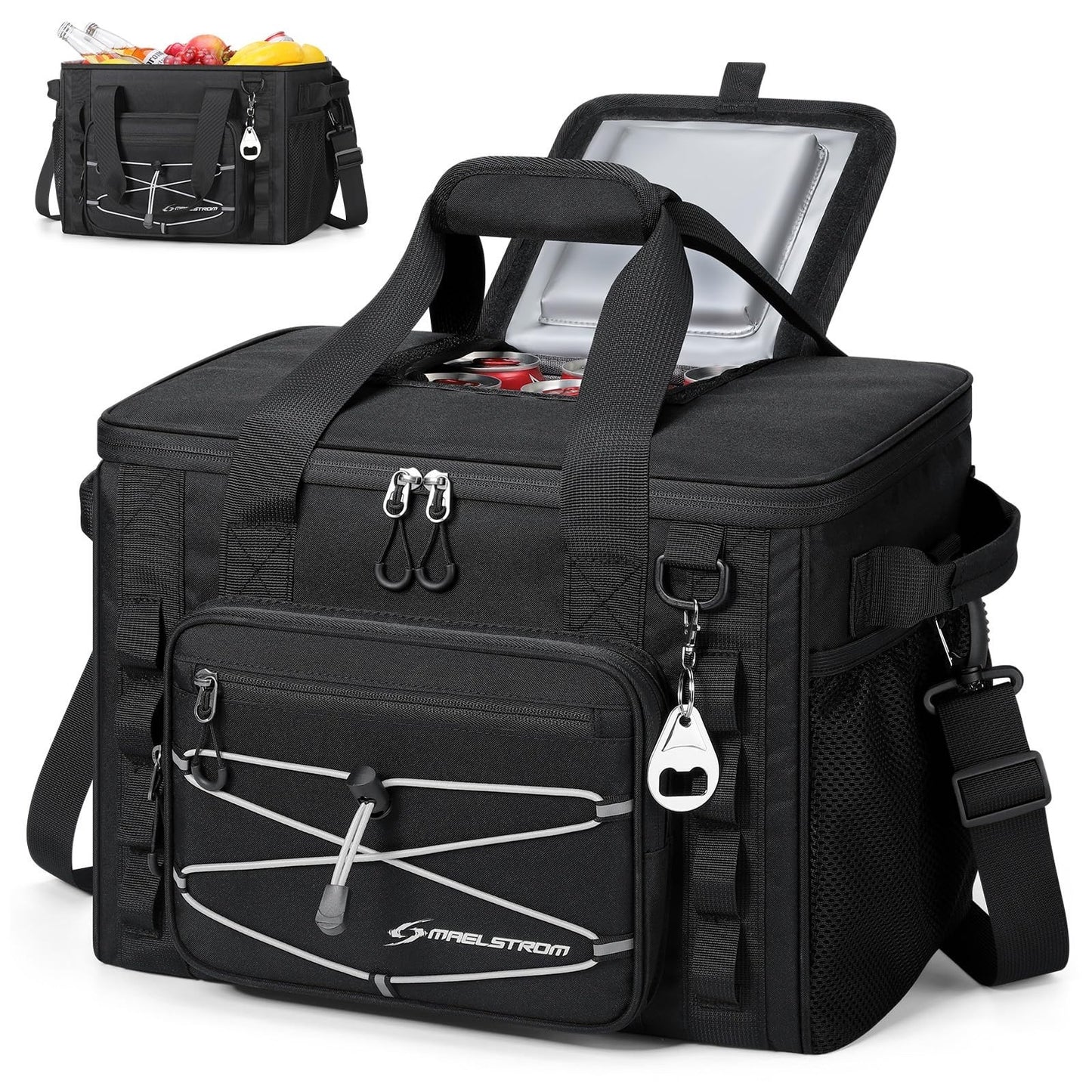 Insulated Soft Cooler Bag - 30/40 Can, Leakproof Ice Chest, 24h Cold, Lightweigh1
