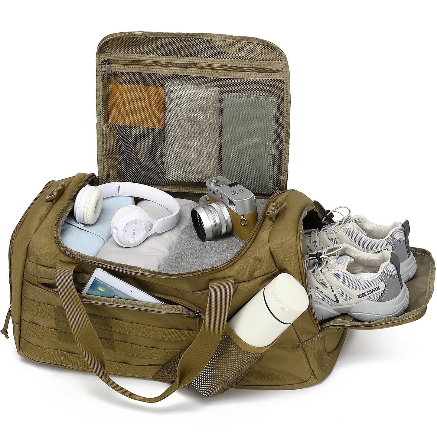 Multi Functional 3 in 1 Tactical Duffle Bag & Backpack 45L with Shoe Compartment6