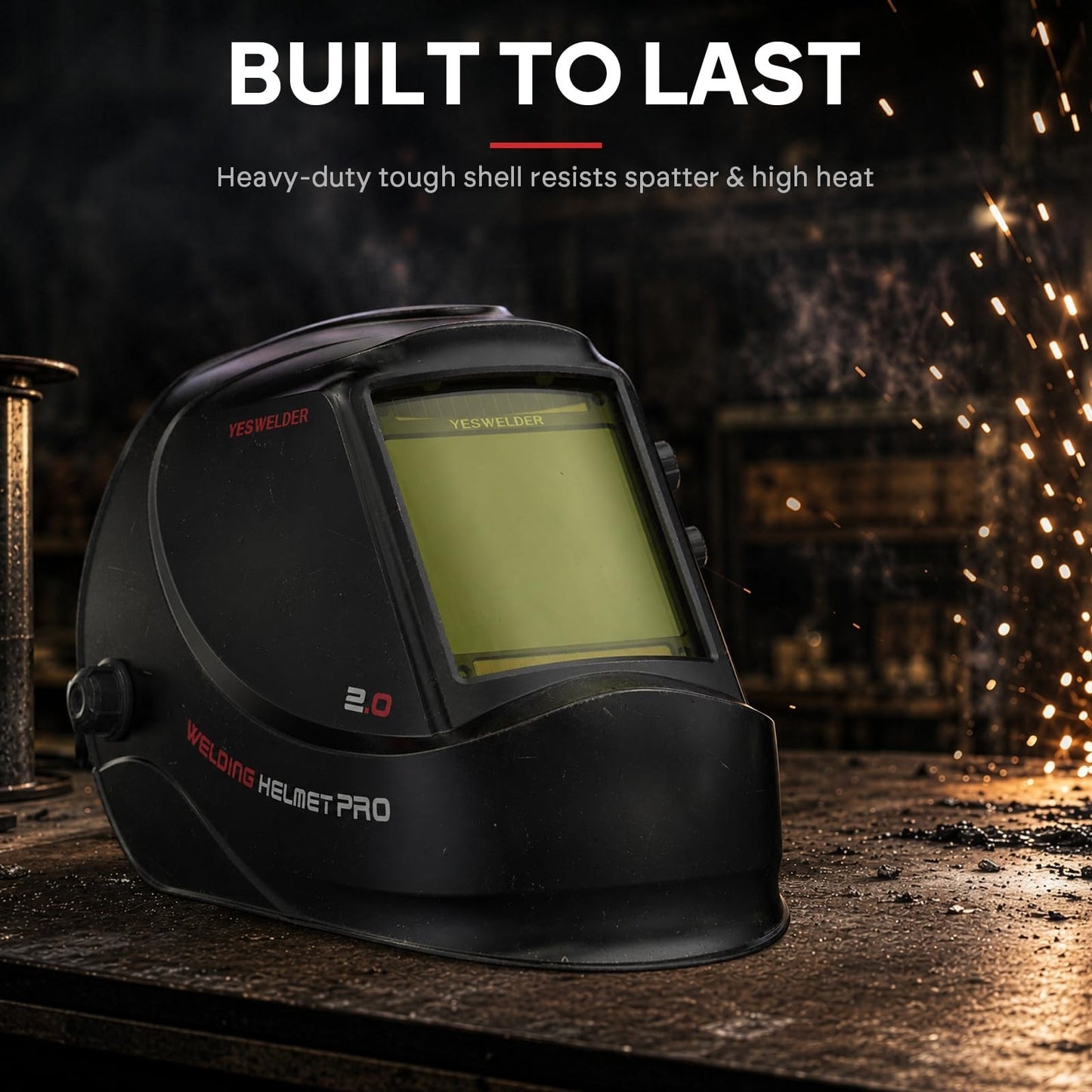Auto Darkening Welding Helmet, Large View, Adjustable Shade, Lightweight Design7