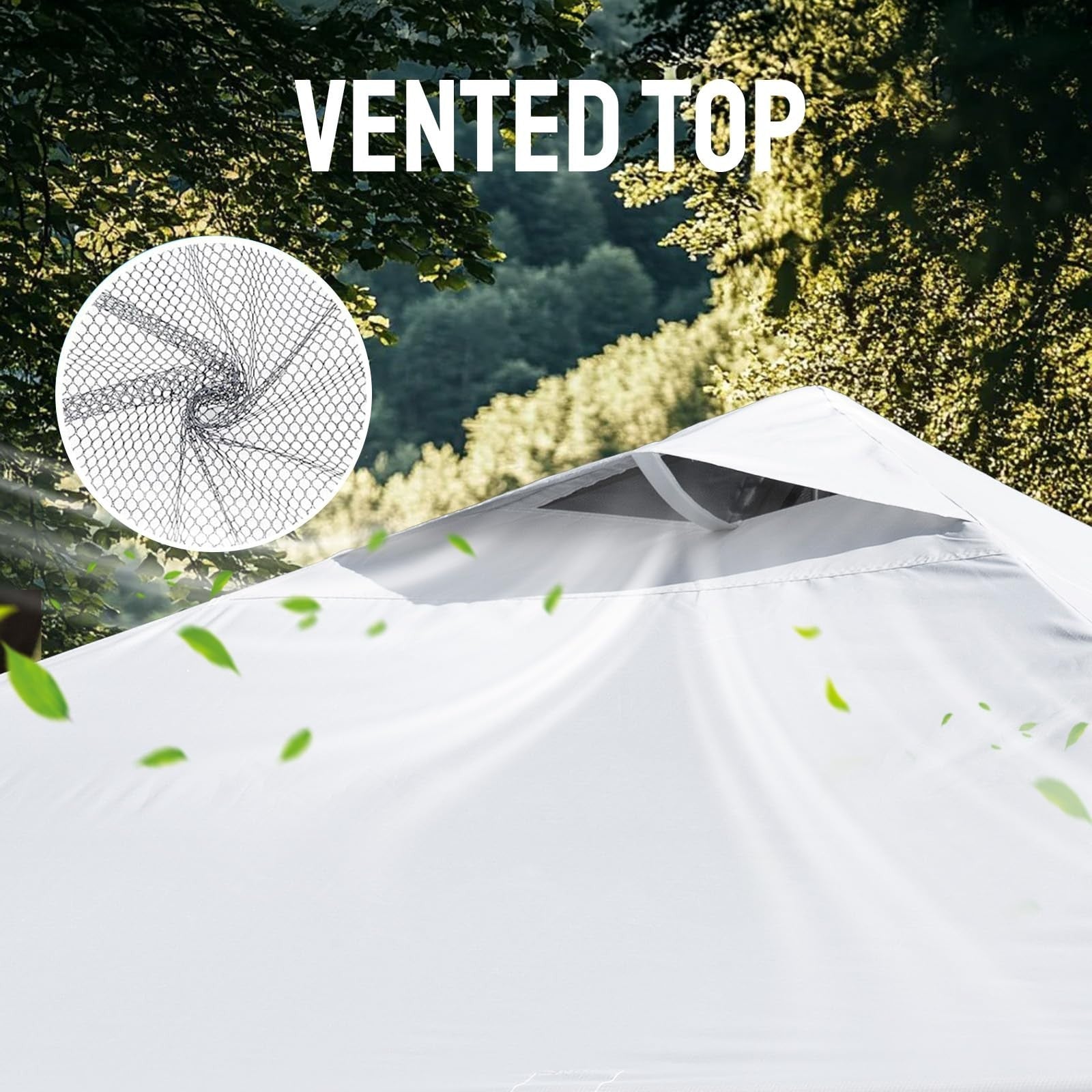 10x10 Pop Up Canopy Tent   Waterproof Outdoor Shelter with Instant Setup, Stakes5
