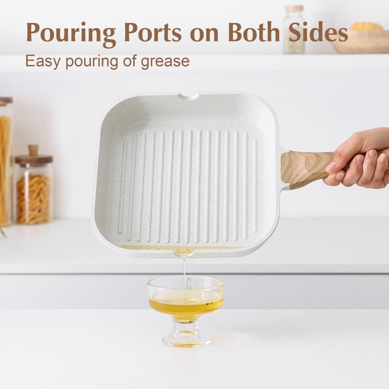 Optimized eBay Title:  "12-Inch Nonstick Ceramic Grill Pan - Durable, Non-Toxic5