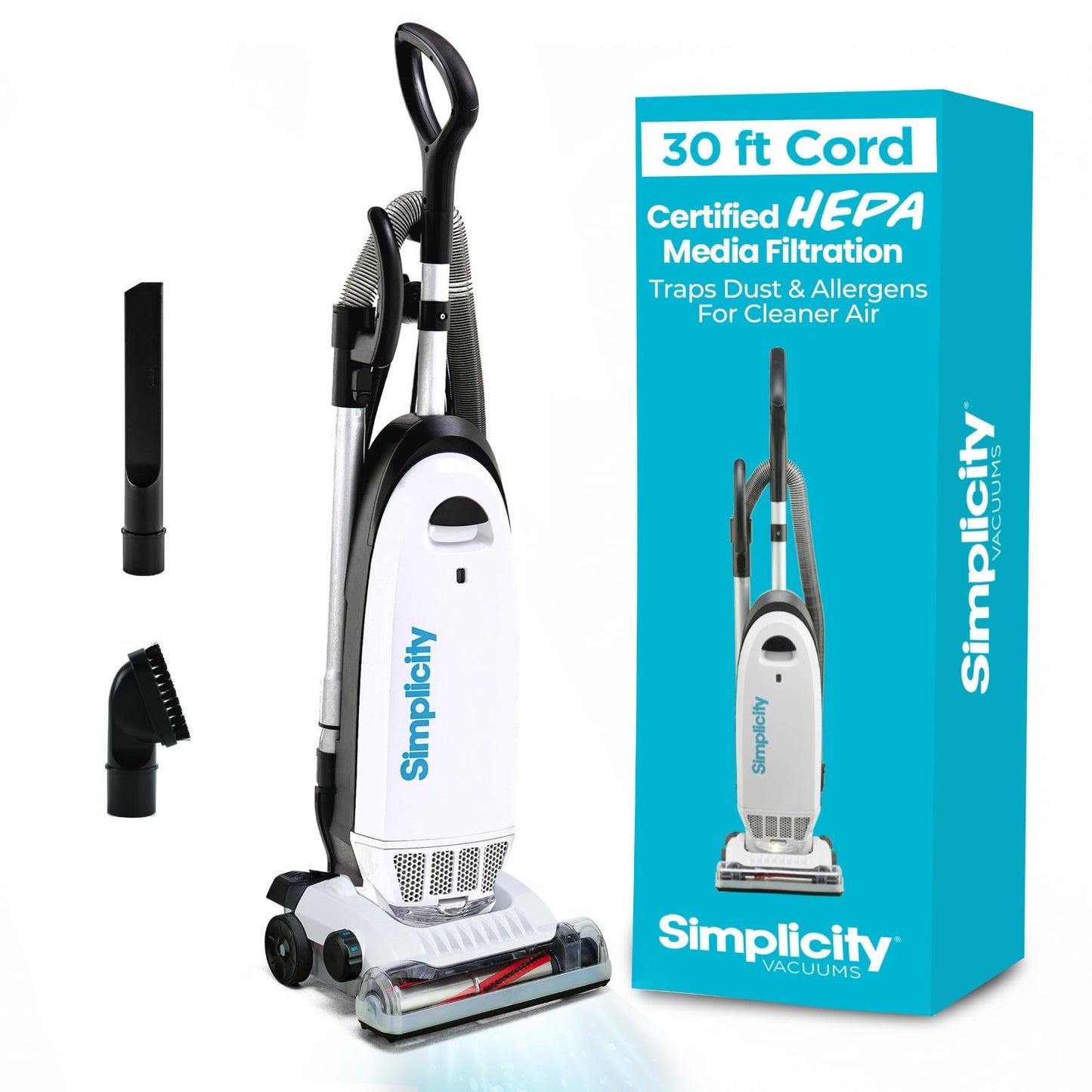 Allergy Bagged Upright Vacuum Cleaner for Home | Multi-Surface, Carpet, HEPA, Pe1