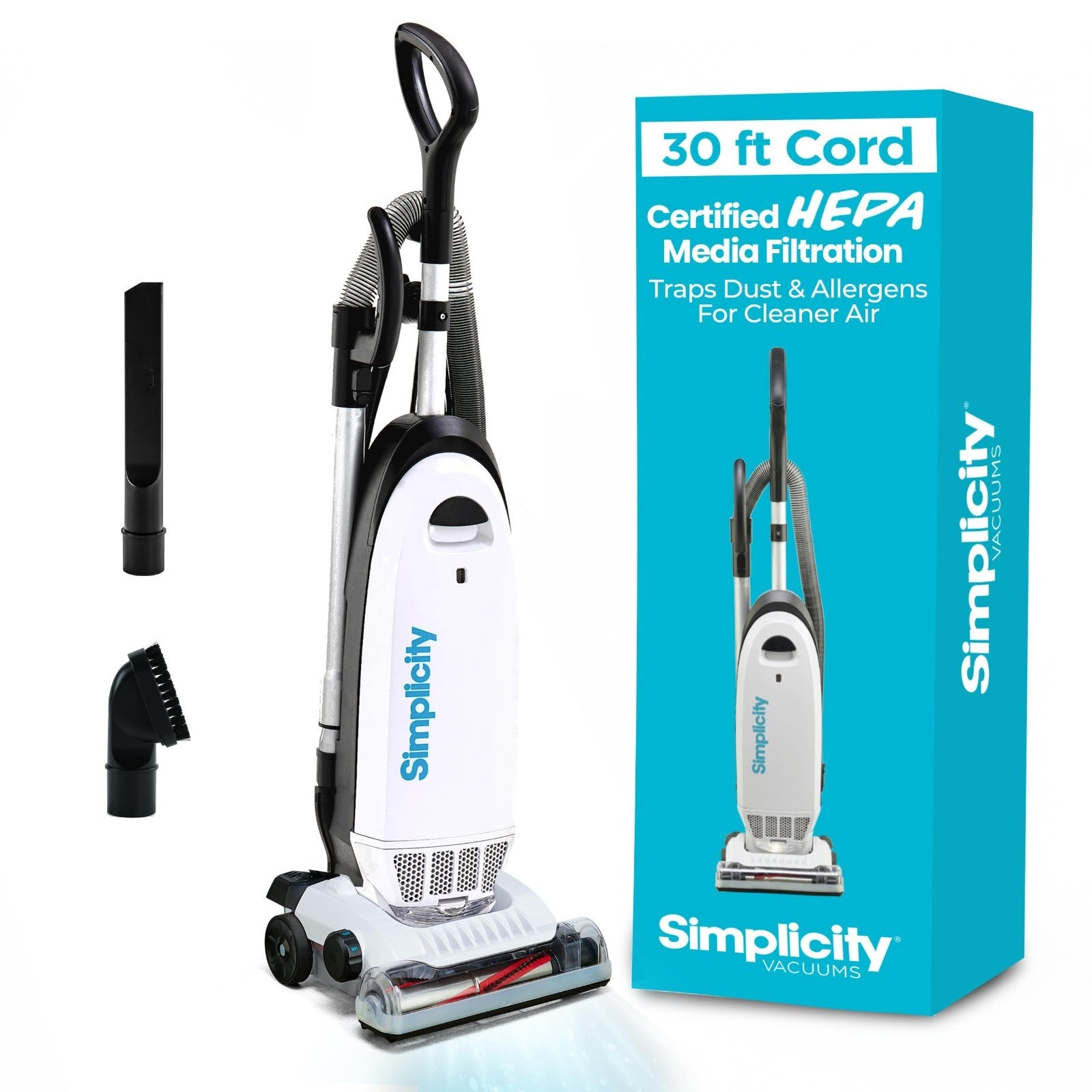 Allergy Bagged Upright Vacuum Cleaner for Home | Multi-Surface, Carpet, HEPA, Pe1