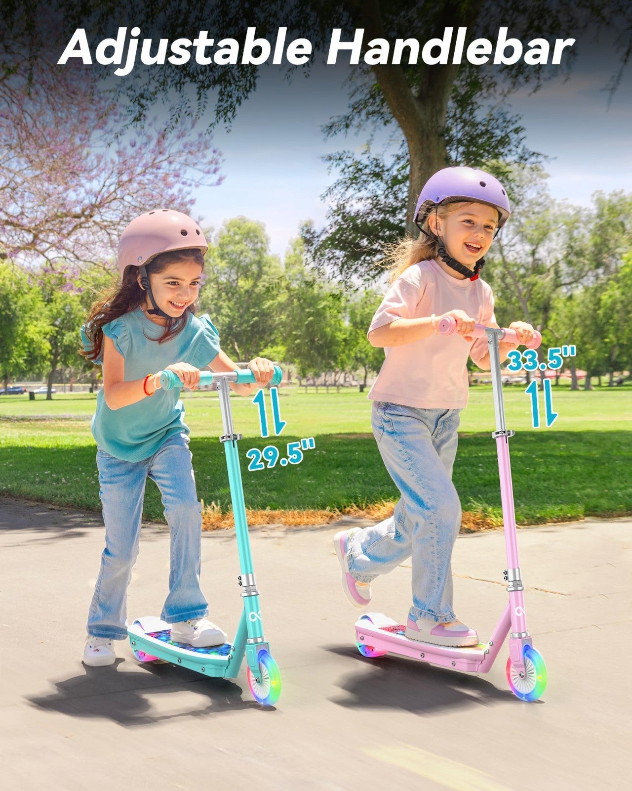 Kids Electric Scooter 3-8 Years, Safe 5 MPH, Lightweight & Durable, Fun Ride!4