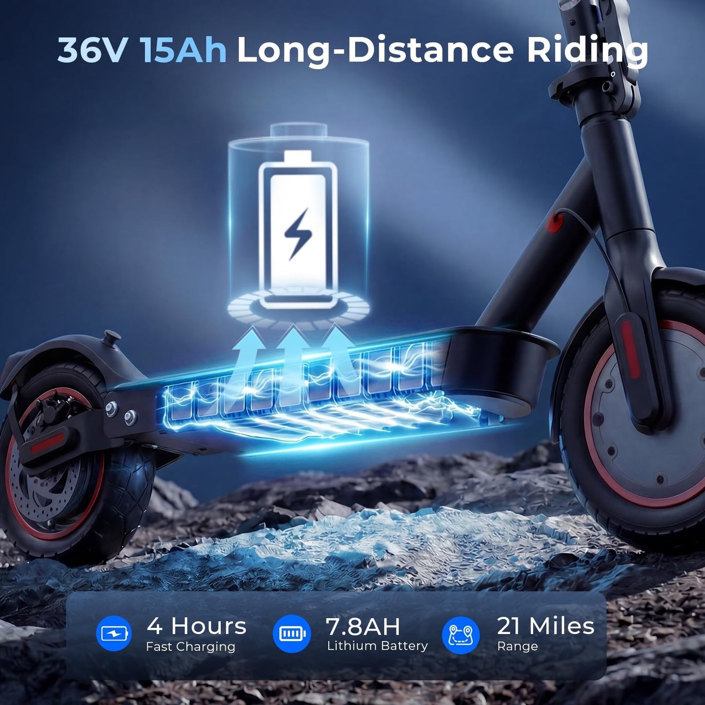 Powerful Electric Scooter for Adults & Teens, 1200W/1000W/500W Motor, 10''/8.5''3
