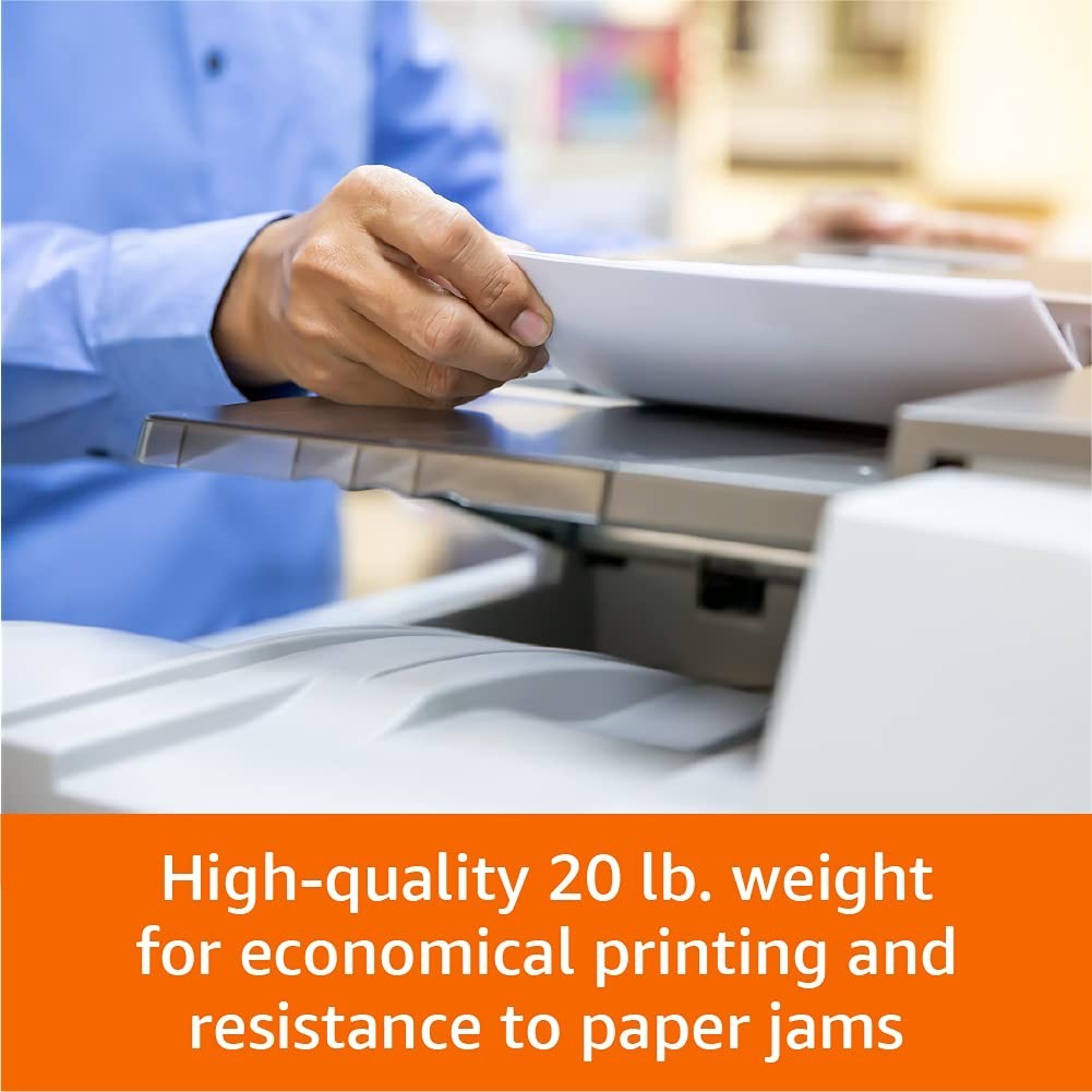 Multipurpose Copy Printer Paper, 20 lb, 8.5x11", 1500 Sheets, Bright White, 3 Re5