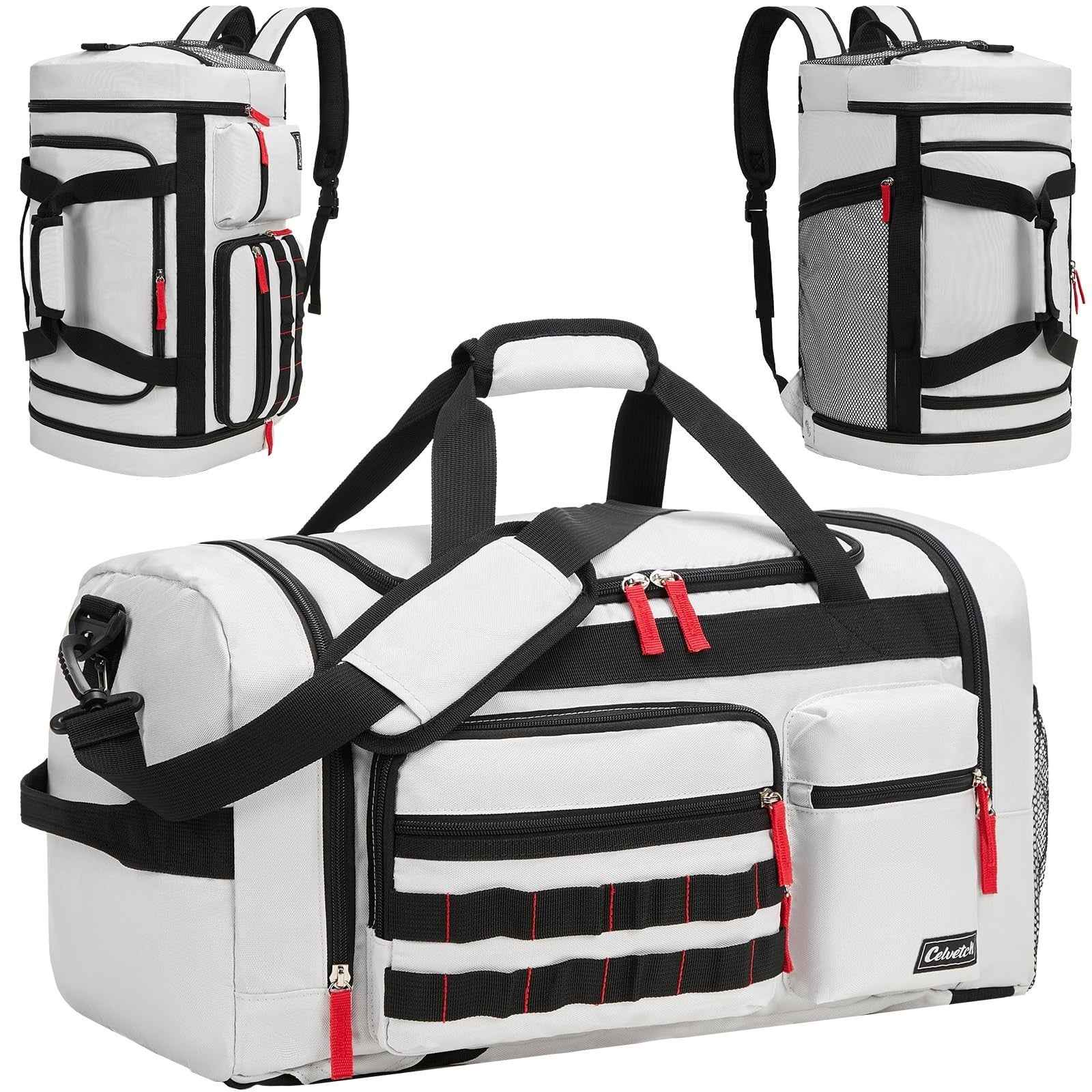 3-in-1 Gym Bag for Men & Women, 39L Sports Duffel Backpack, Wet Pocket & Shoe Co1