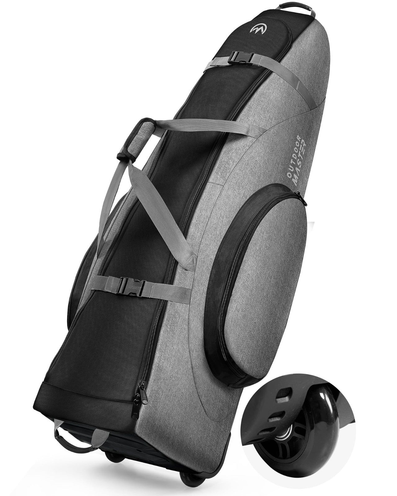 Padded Golf Travel Bag with Reinforced Wheels | Waterproof 900D Oxford, Soft Sid1