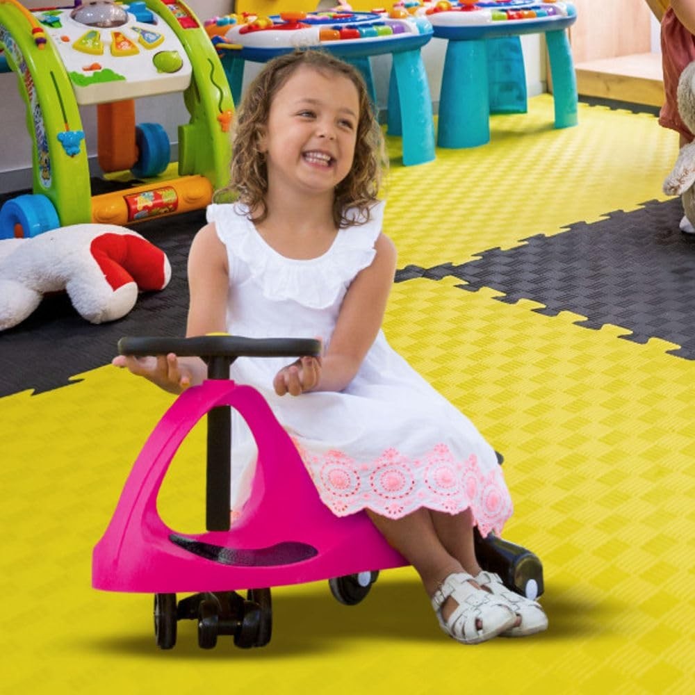 Wiggle Car Ride-On Toy for Kids 3+ - No Batteries, Gears, or Pedals - Outdoor Fu4