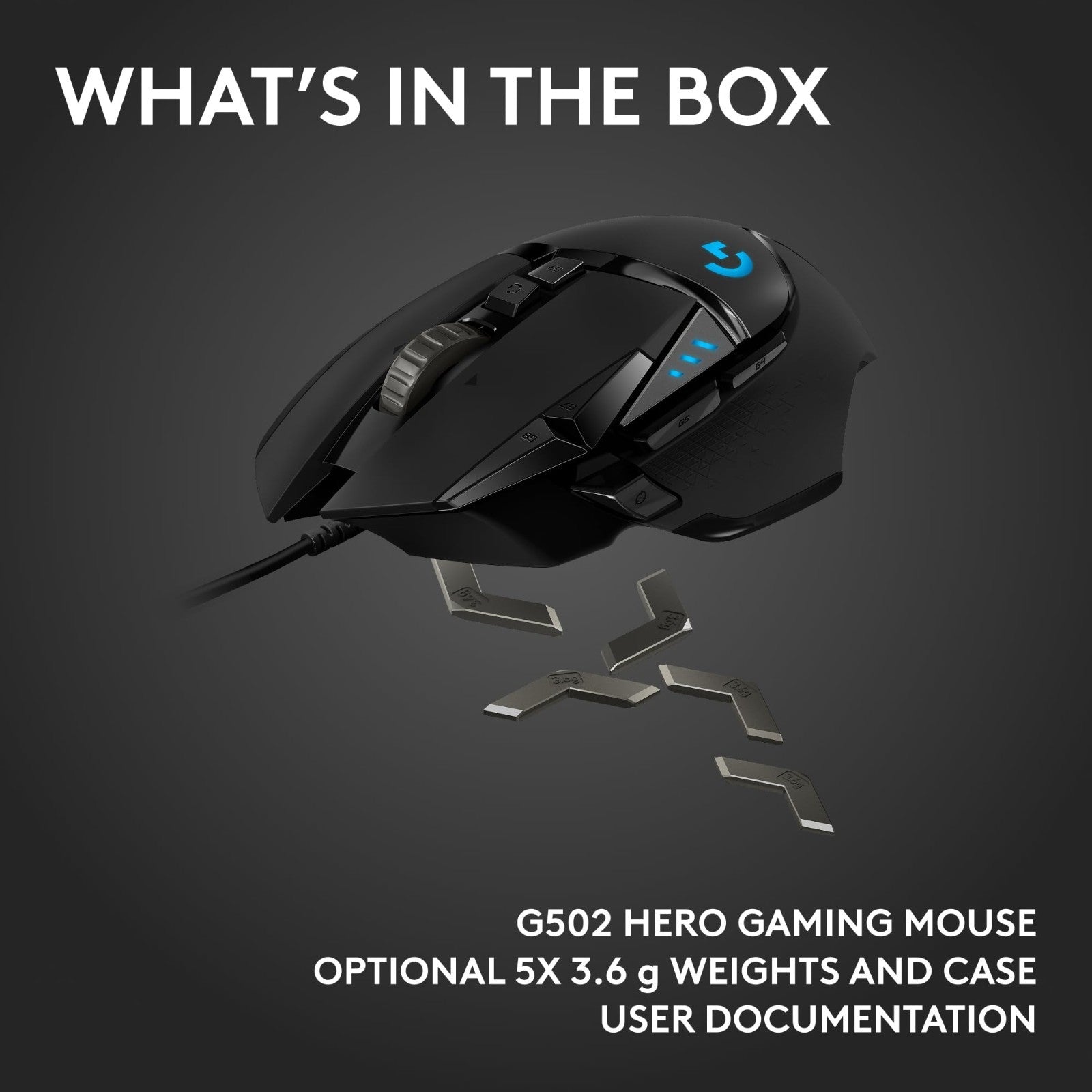 High-Performance Wired Gaming Mouse - 25,600 DPI, RGB, Adjustable Weights, 11 Bu10