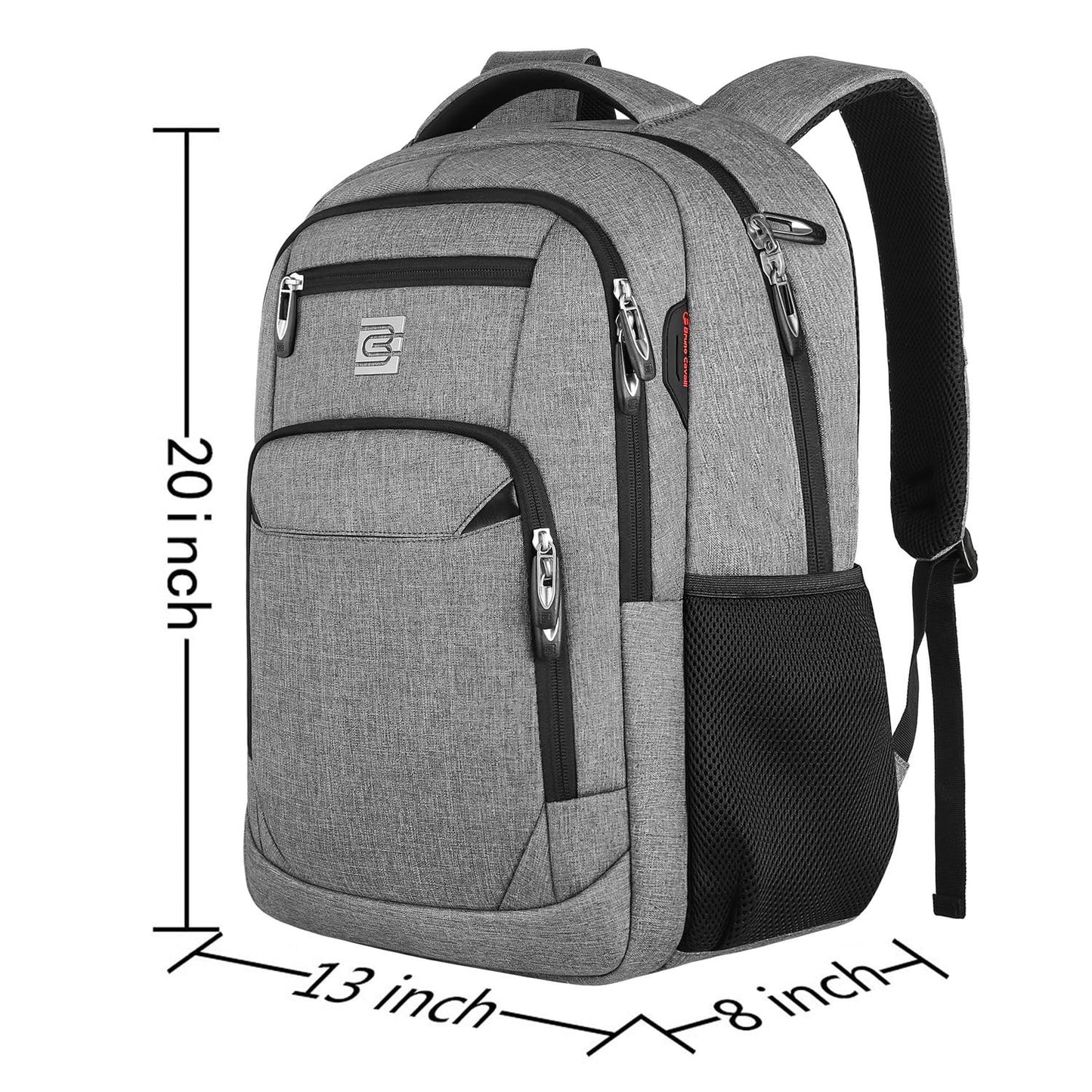 17" Slim Anti Theft Laptop Backpack for Business & College, Water Resistant, Sty2