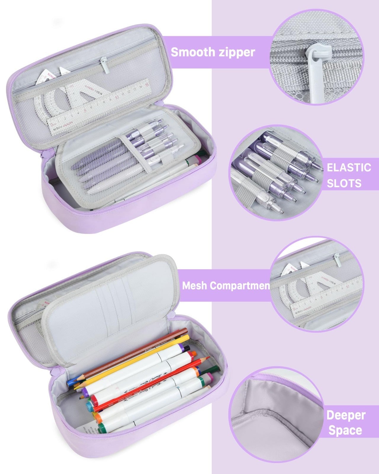 Large Capacity Pencil Case Pouch Bag for Kids   Ideal Gift for Girls & Boys5