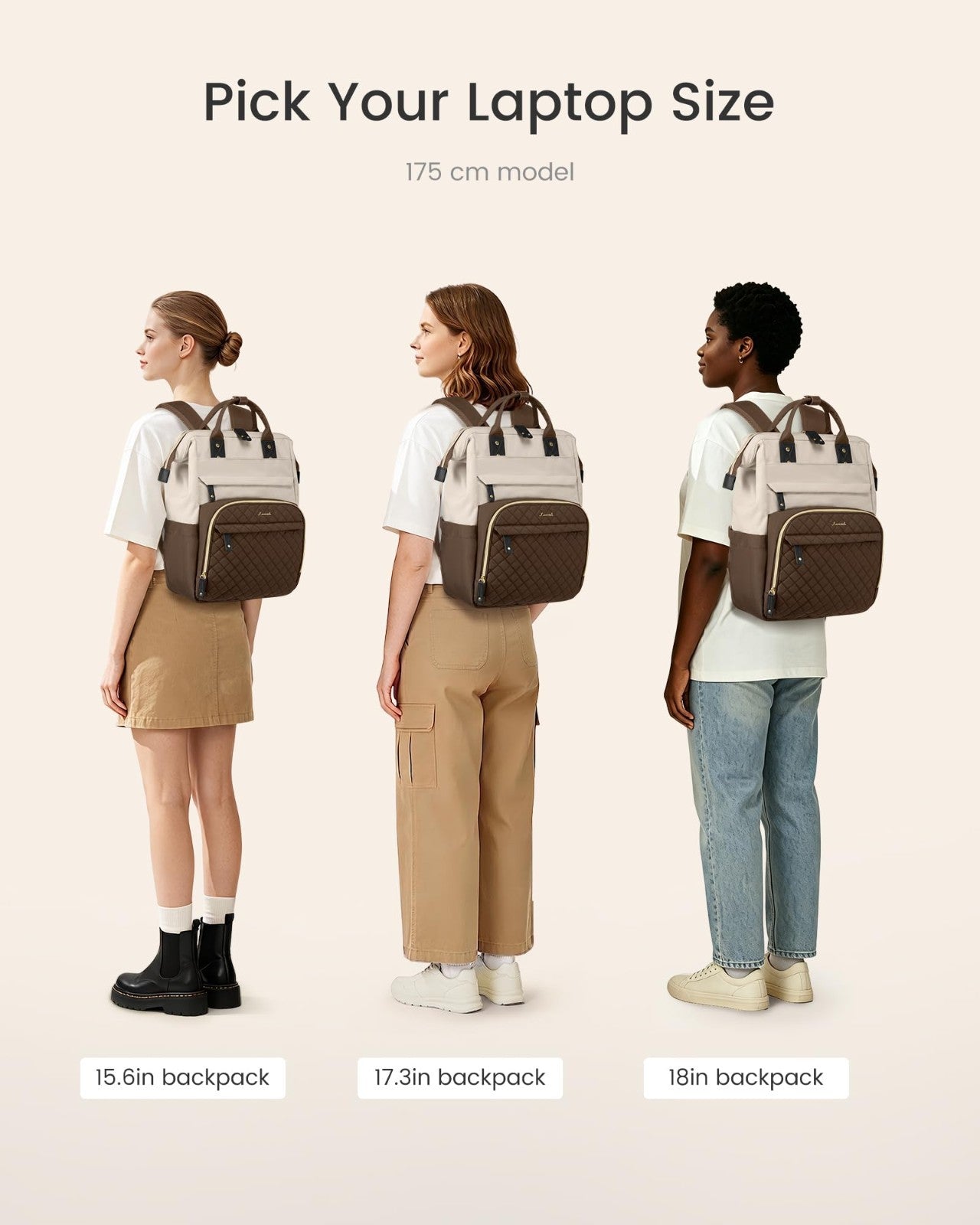 Quilted Laptop Backpack for Women   Stylish Work, Teacher, Nurse Purse Bag5