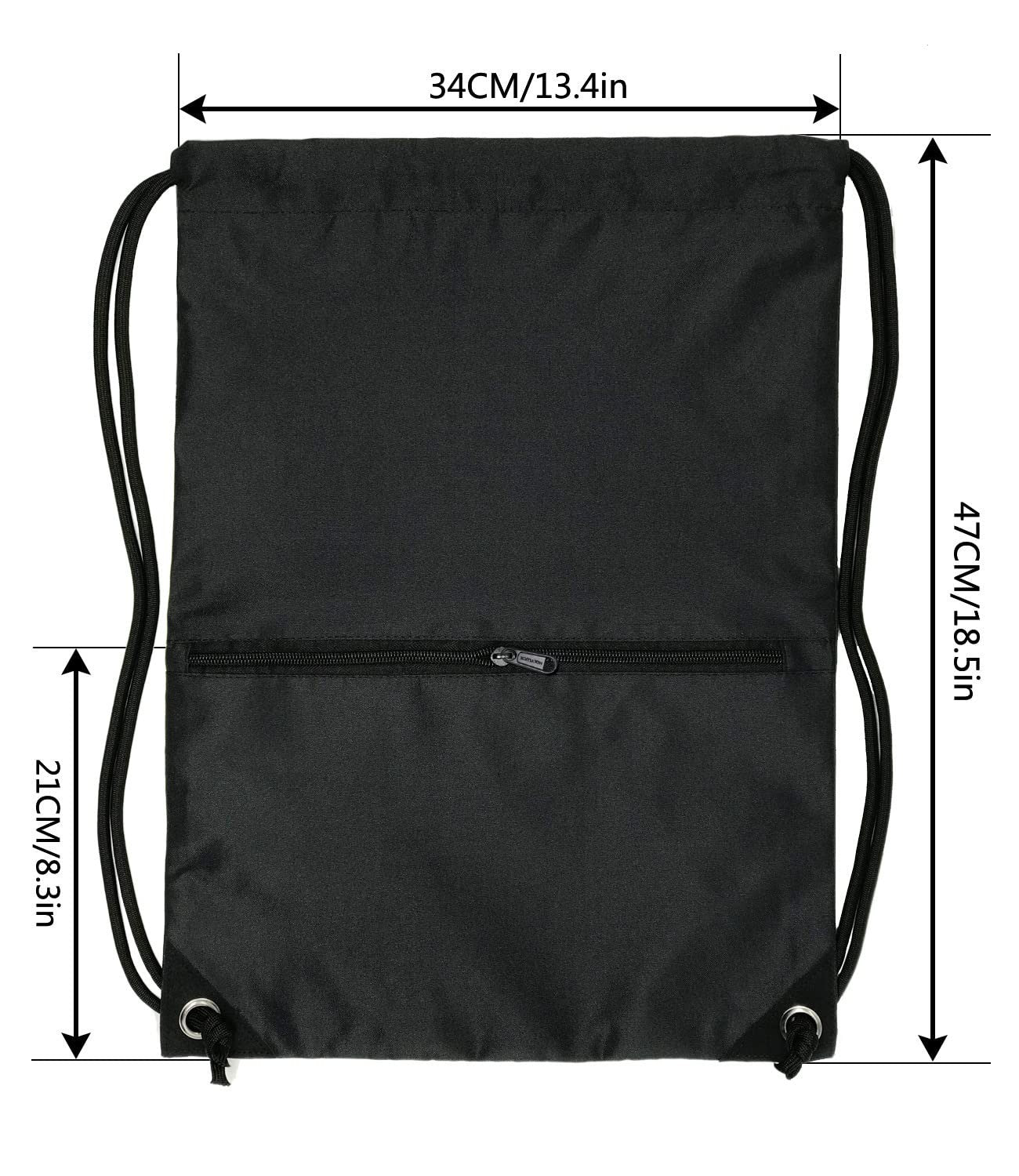 Durable Drawstring Backpack Gym Bag   Lightweight Sport Sackpack for Travel & Fi2