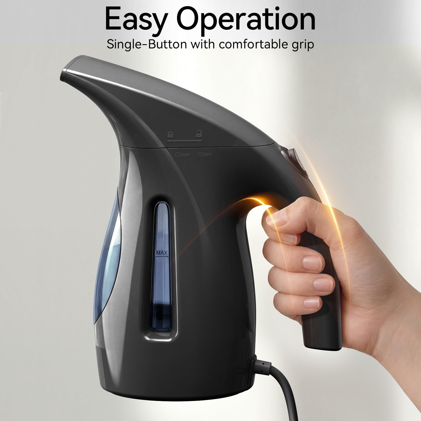 Portable Handheld Clothes Steamer, 1100W, 300ml Capacity, Fast Heat-Up, Travel S8