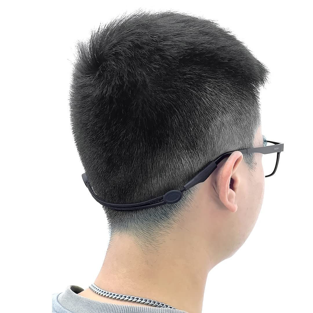 Adjustable Non-Slip Glasses Strap Lanyard - 3 Pack for Kids & Adults, Black7