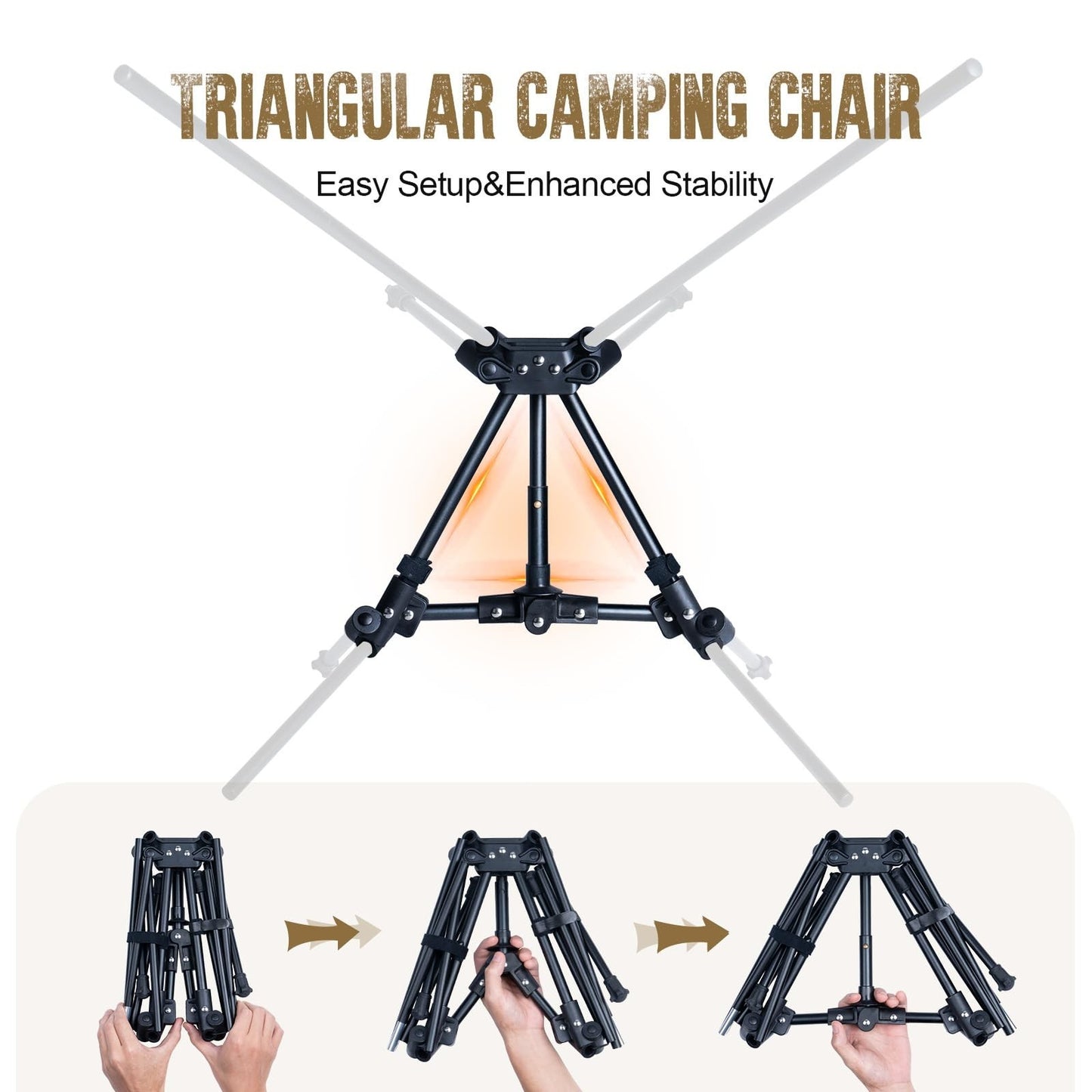 Lightweight Folding Camping Chair - Portable Backpacking Seat, 330 lbs Capacity4