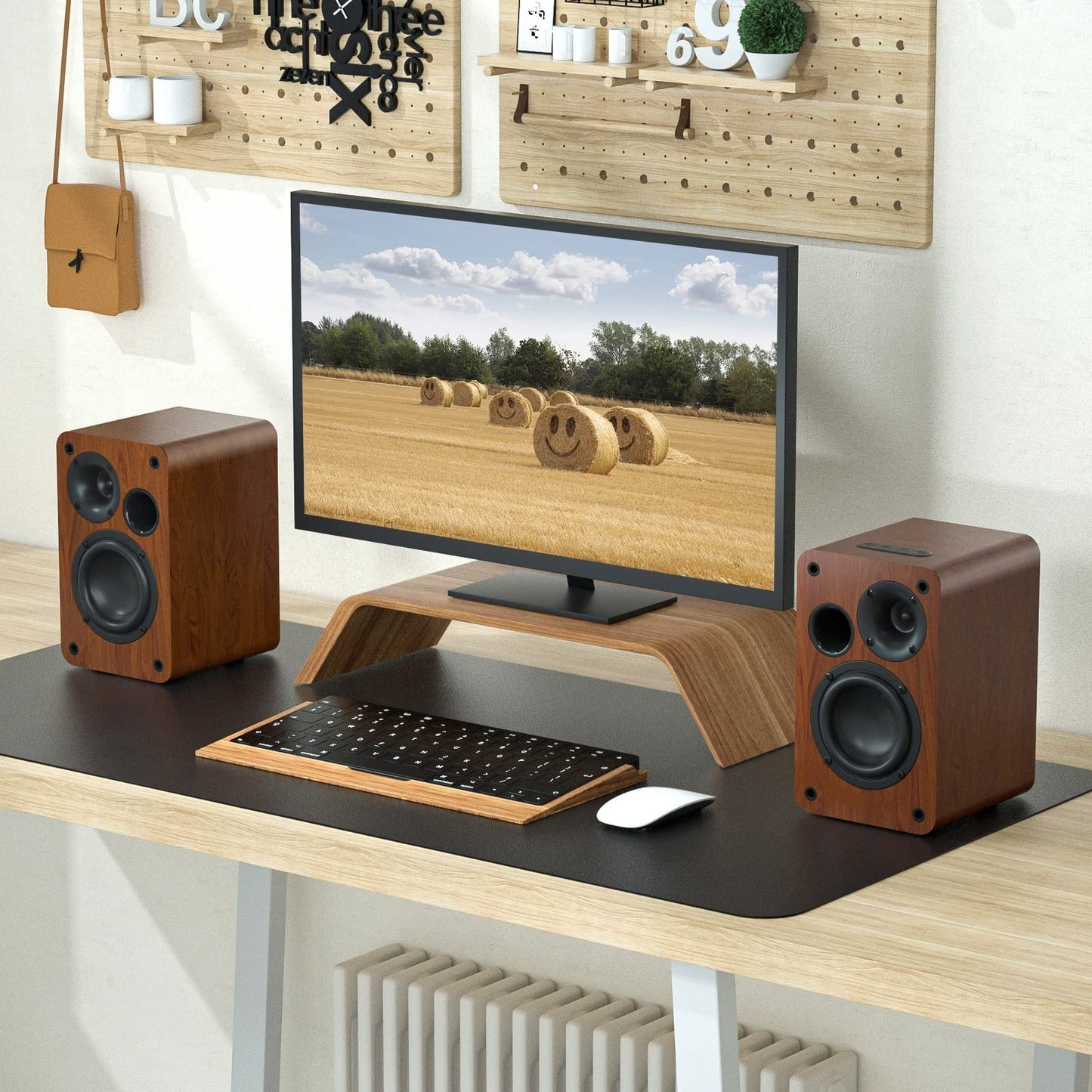 30W Bluetooth Bookshelf Speakers, 3.75" Woofer, Optical/Aux/Aux Inputs, TV/PC3