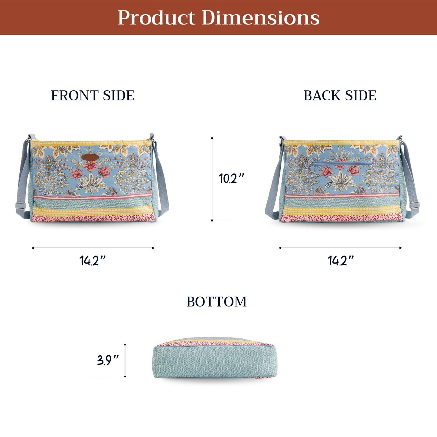 Stylish Cotton Shoulder Bag for Women   Versatile Handbag, Everyday Use3