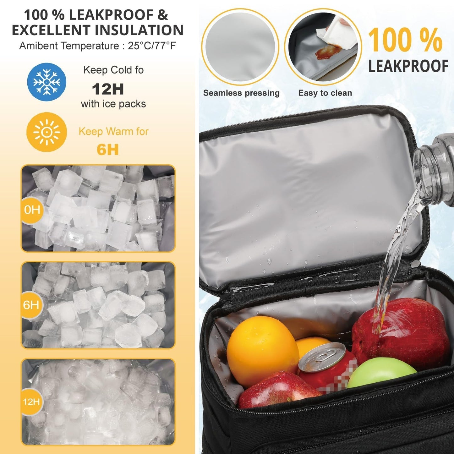 Tactical Insulated Cooler Backpack - Lightweight, Leakproof, Waterproof for Trav4