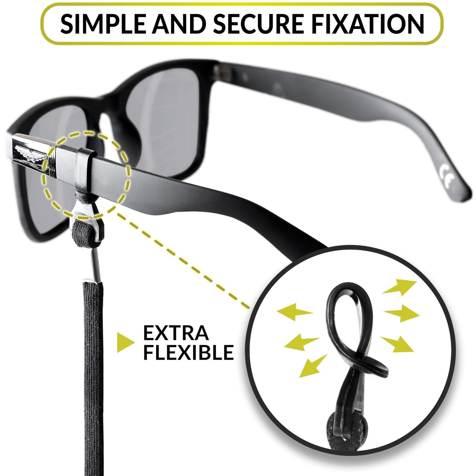Eyeglass Holder Strap - 4 Pcs Sunglasses Lanyard Cords for Men & Women - Neck Re3