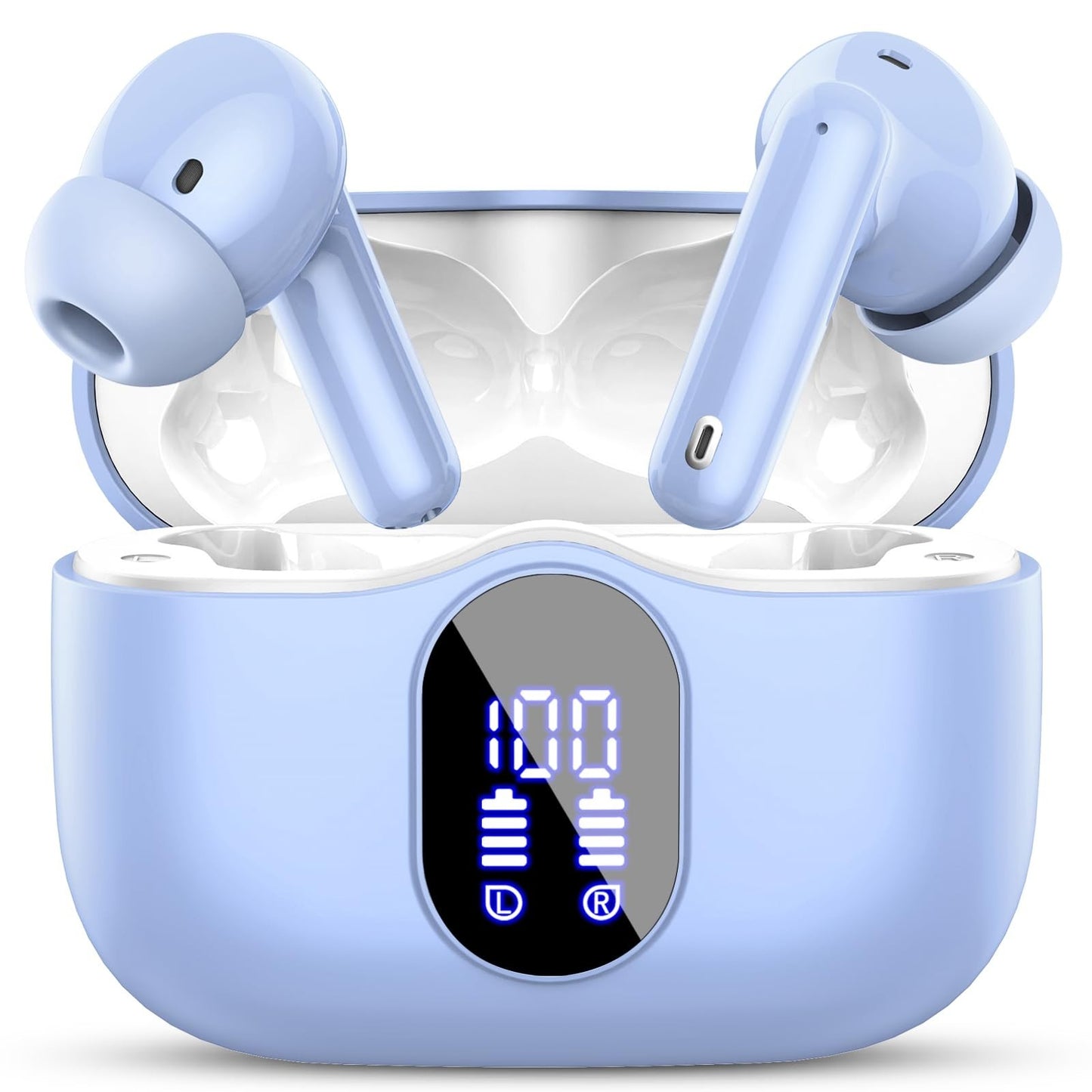 Bluetooth 5.4 Wireless Earbuds, Noise Cancelling, IP7 Waterproof, 36H Playtime,1