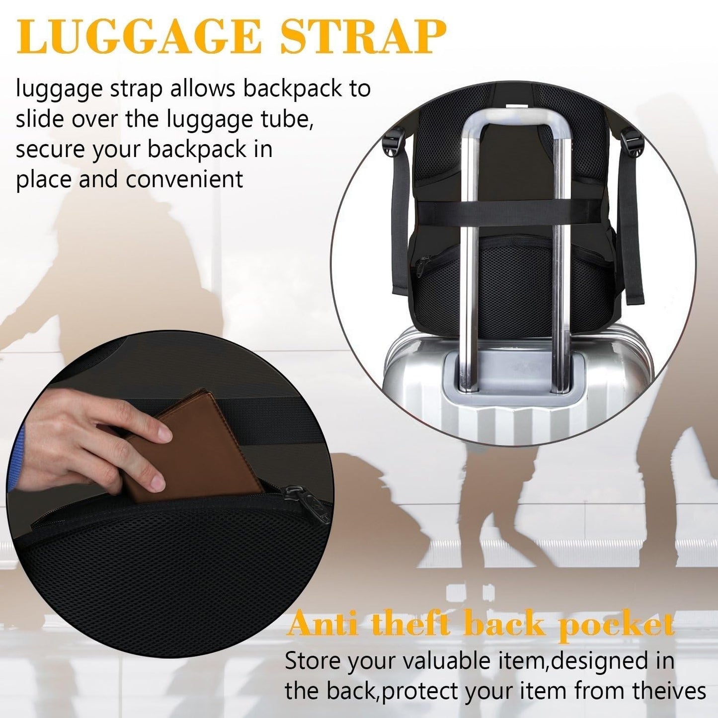 Anti Theft Slim Laptop Backpack for Men   Business Travel, Sturdy & Stylish5